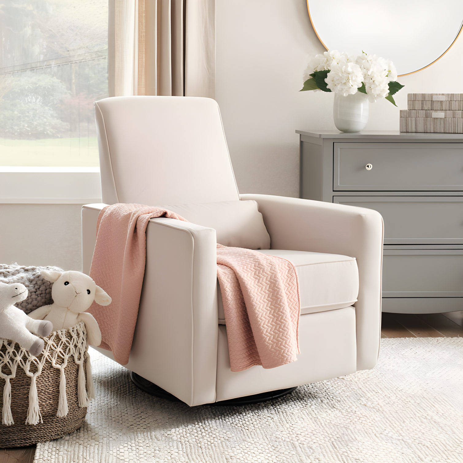 Piper Swivel Reclining Glider