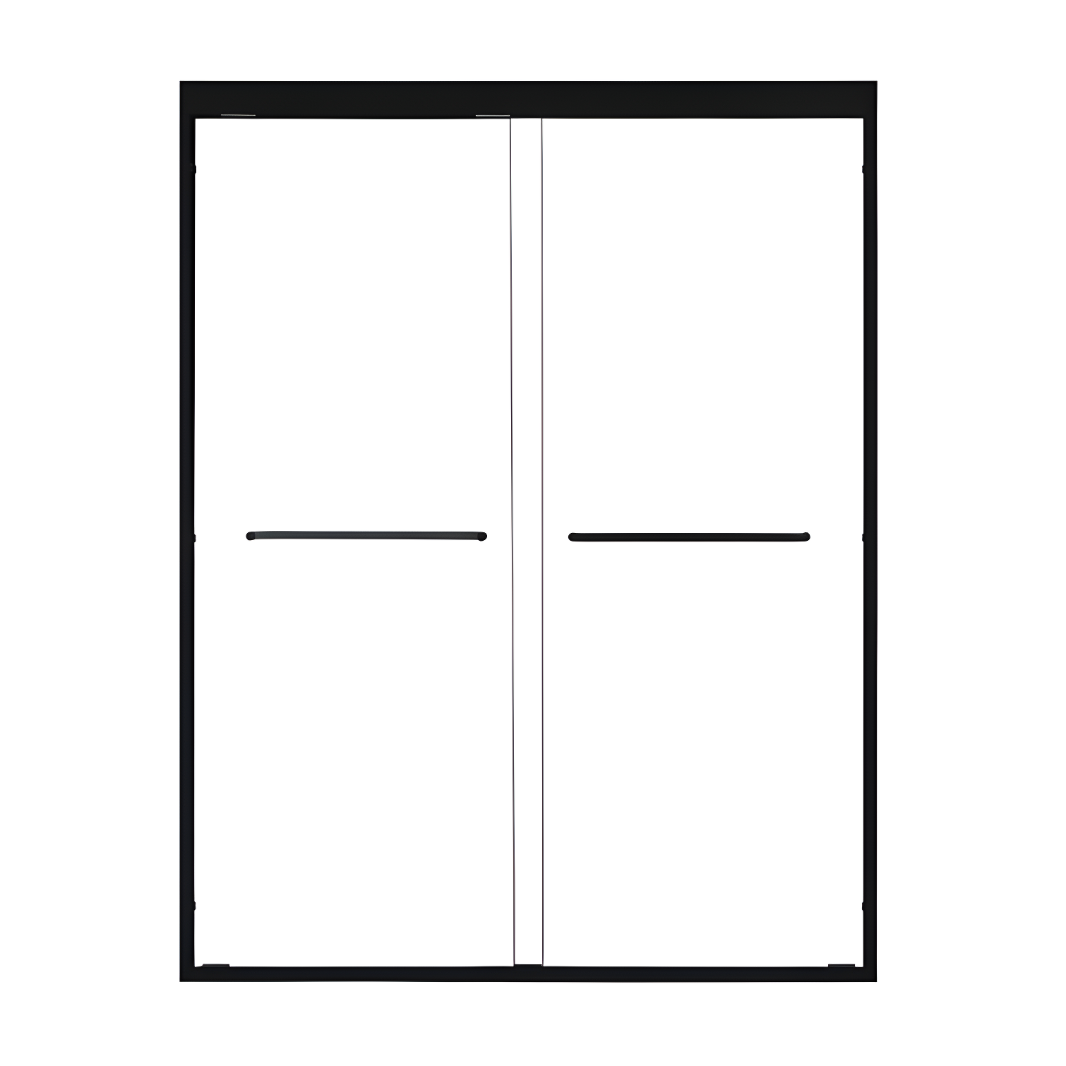 Ennis 60" W x 76" H By Pass Framed Shower Door with Clear Glass