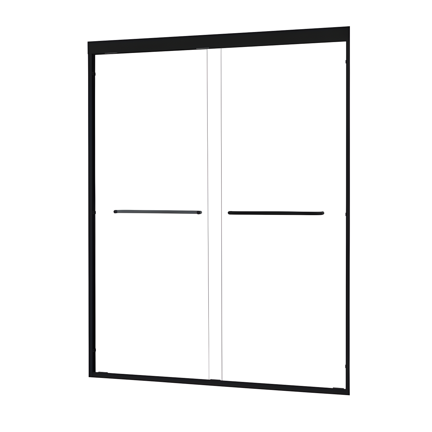 Ennis 60" W x 76" H By Pass Framed Shower Door with Clear Glass