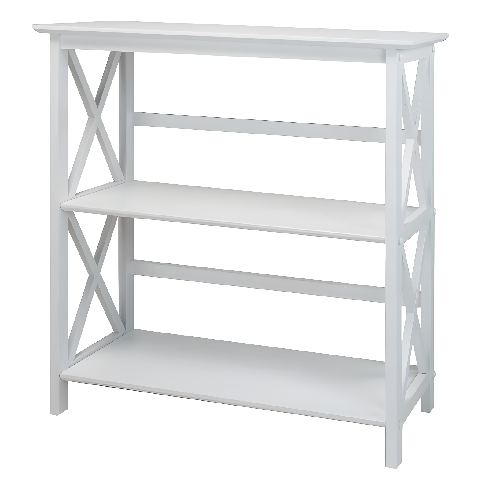 Ebern Designs Solid Wood Etagere Bookcase