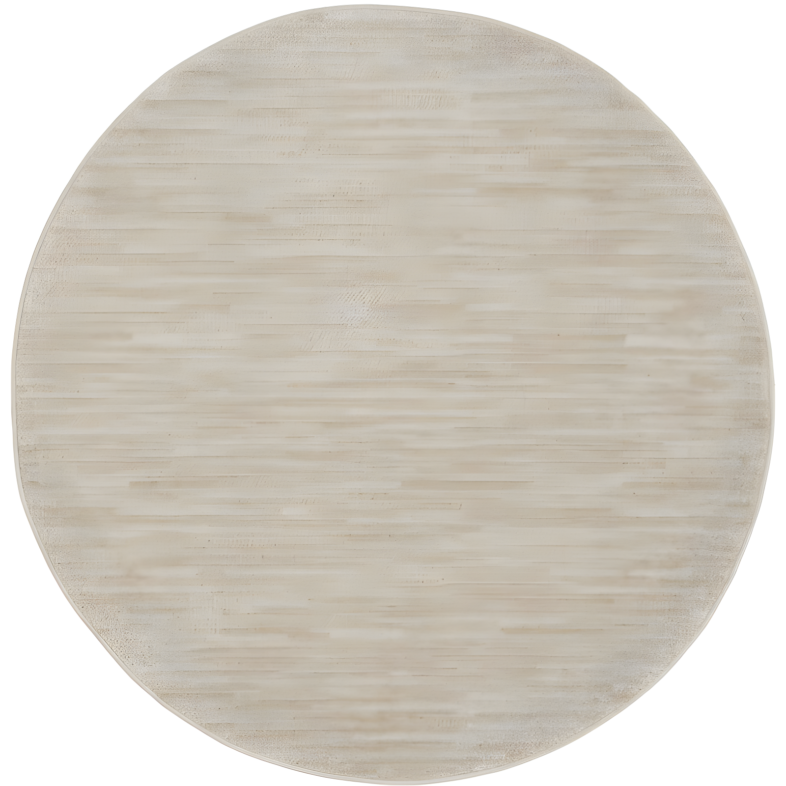 Nourison Essentials Easy Care Indoor Outdoor Area Rug - Ivory Beige 4' x Round