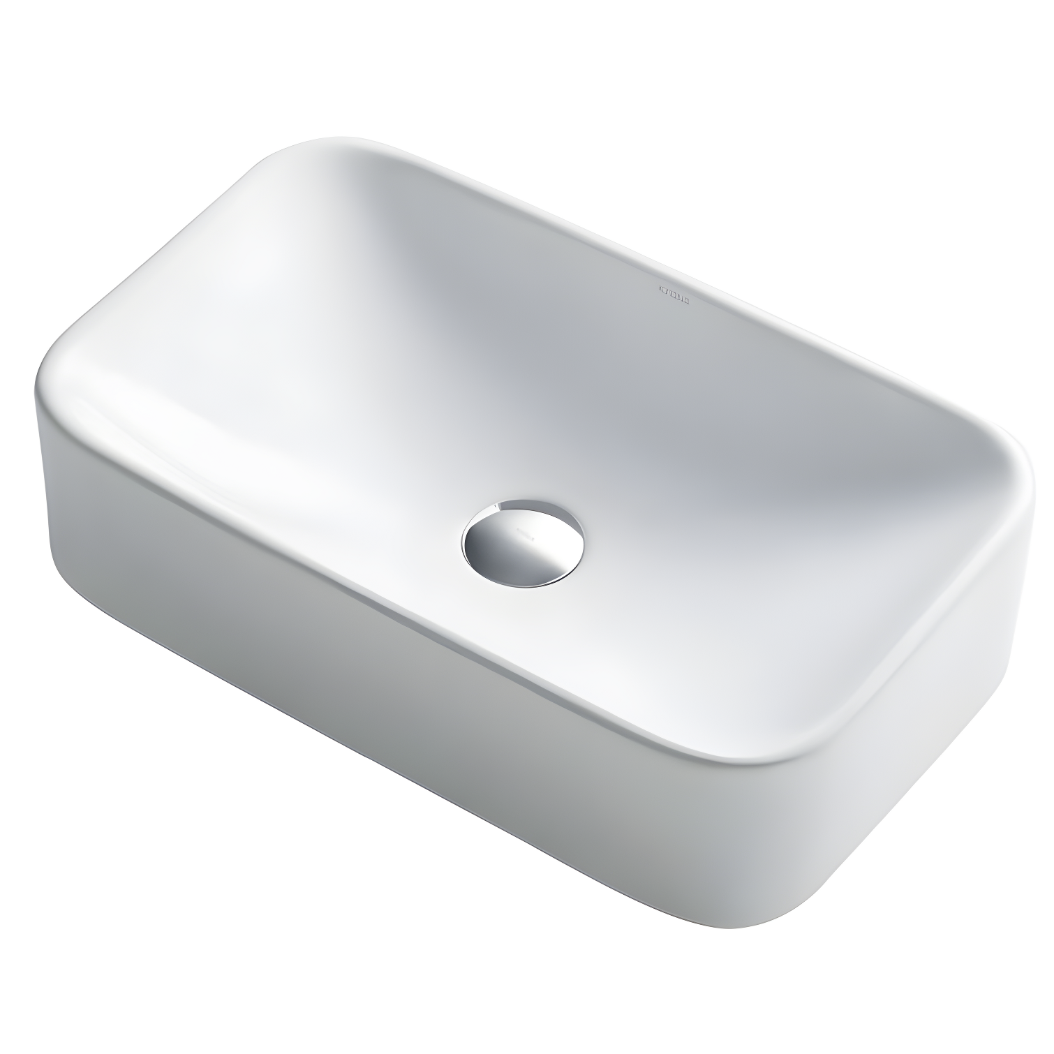 Elavo Ceramic Rectangular Vessel Bathroom Sink