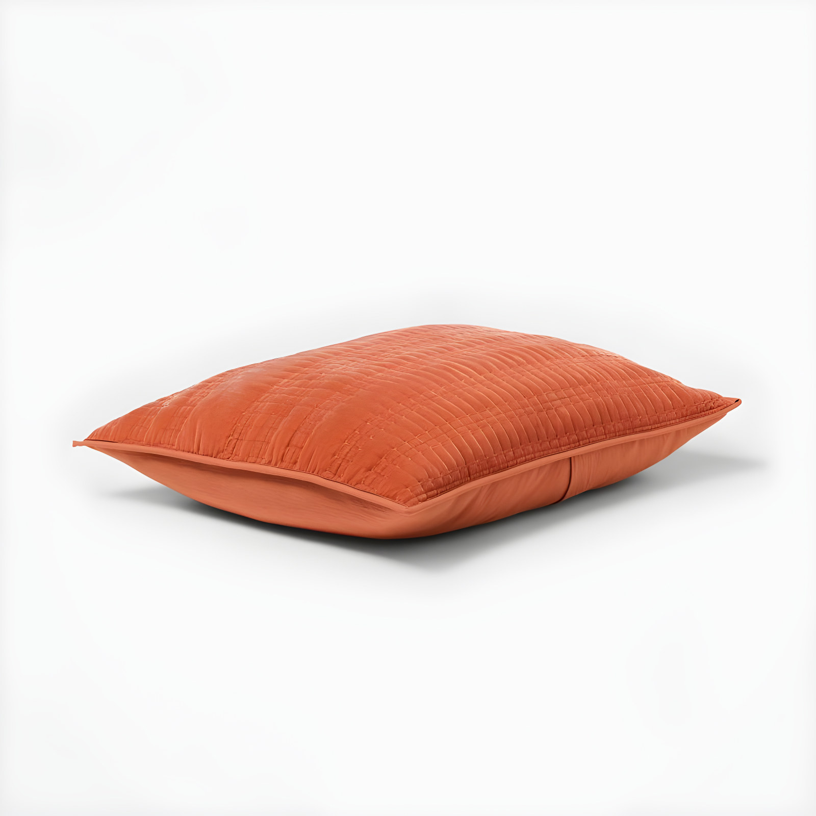 Standard Lofty Velvet Quilt Sham Terracotta/Bronze - Threshold™: OEKO-TEX Certified, Polyester, Machine Washable