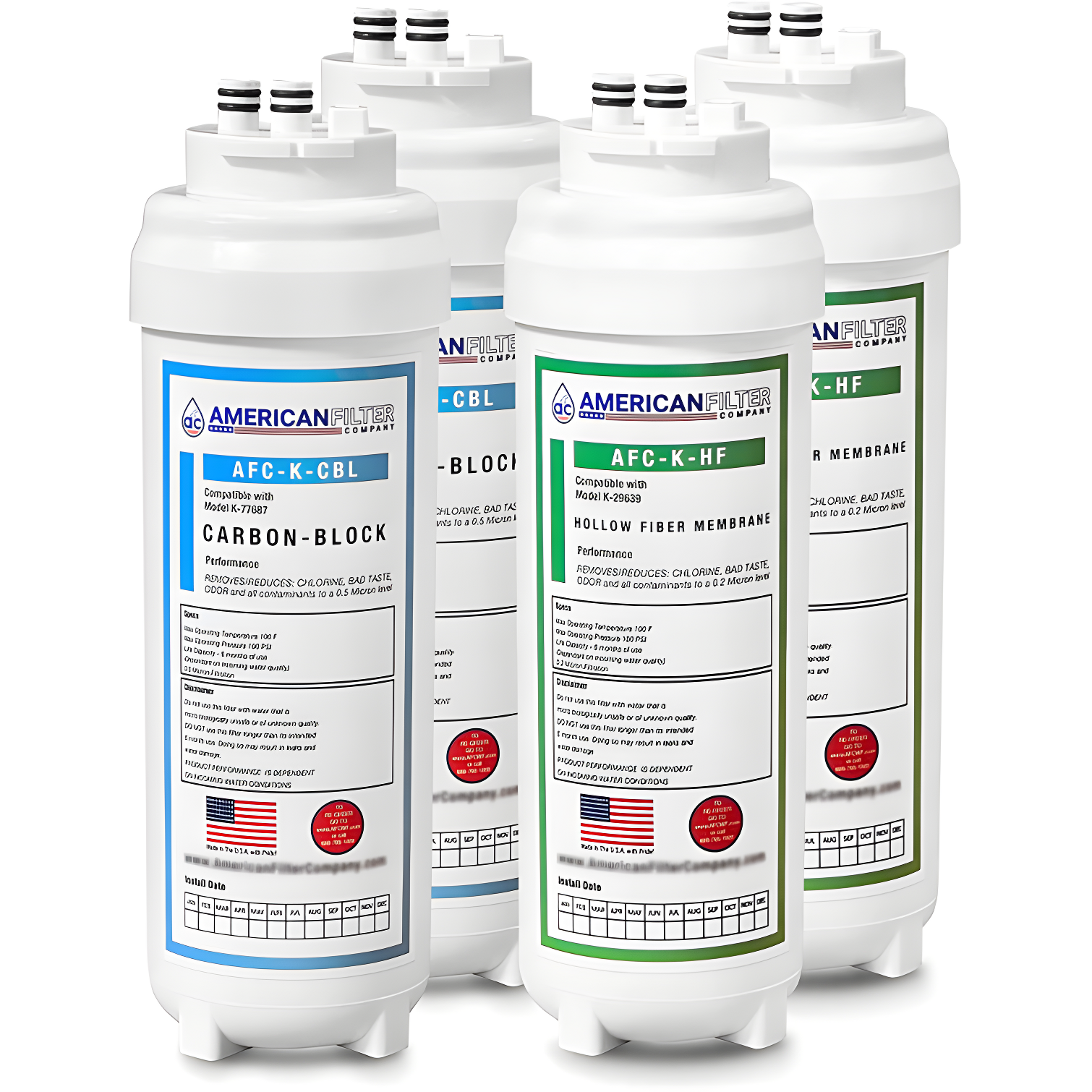 AFC Brand Water Filters, Compatible with Kohler K-22156 Water Filters (made by AFC)