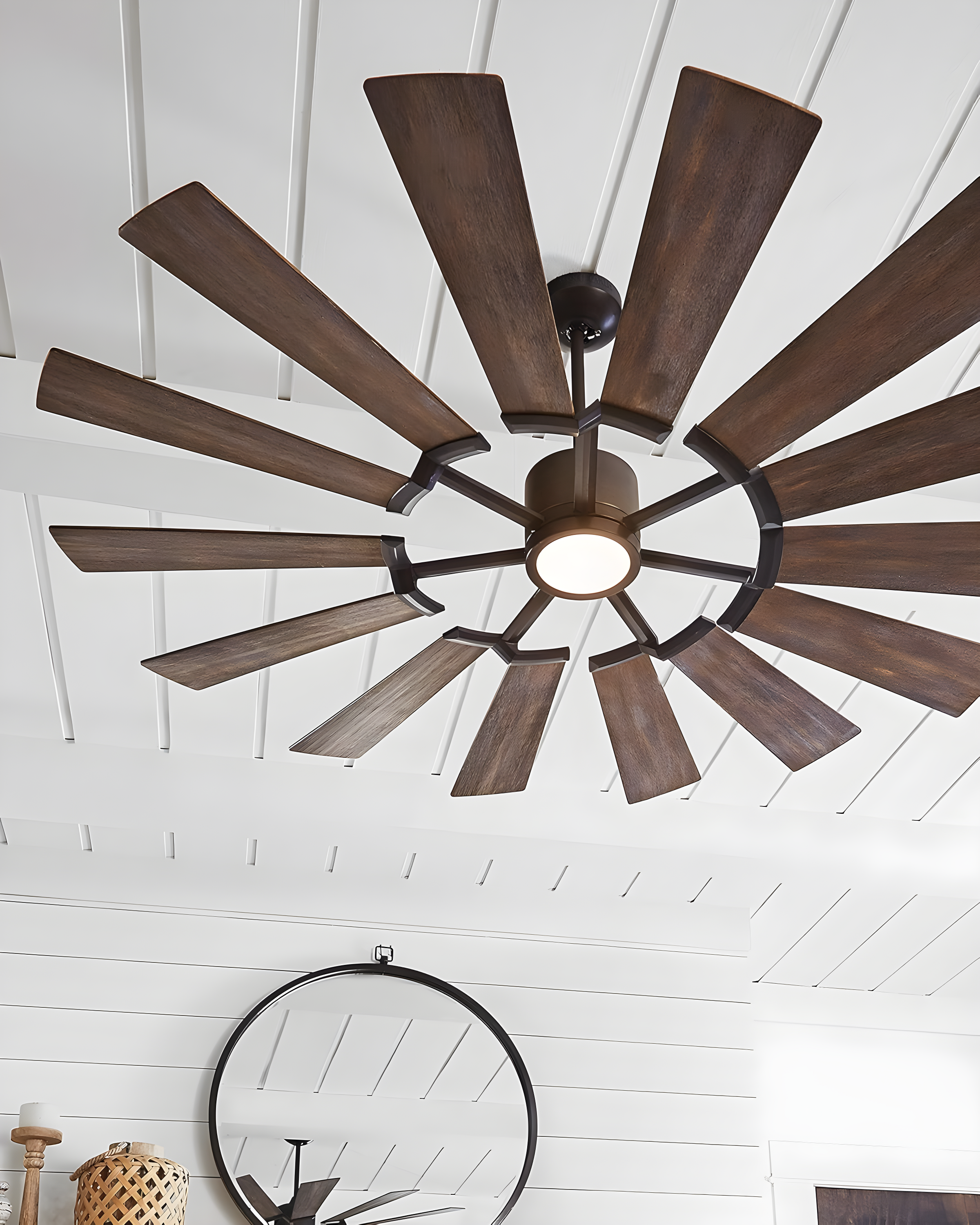 Monte Carlo Prairie Prairie 62" 14 Blade Indoor / Outdoor Dc Ceiling Fan - Grey