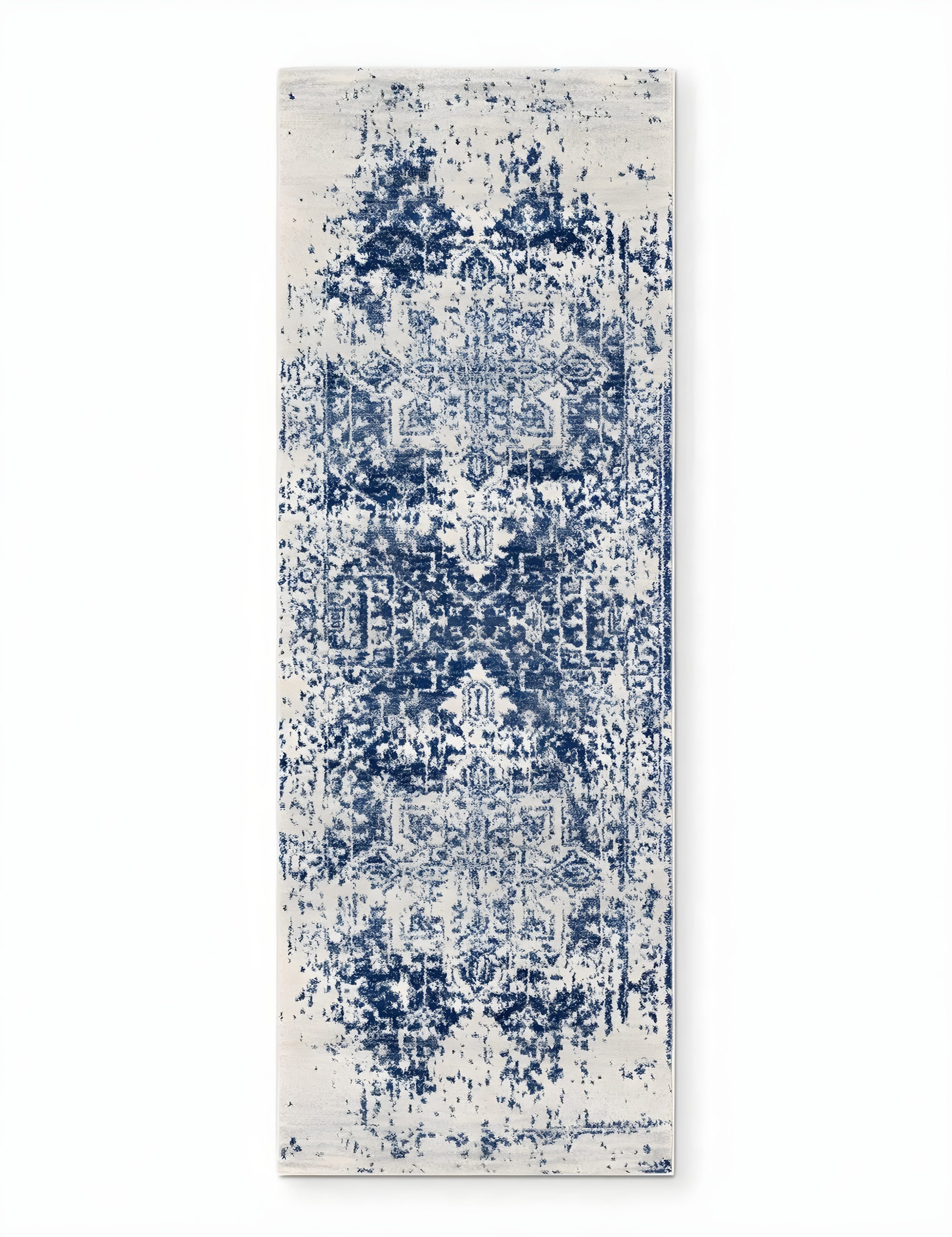 Prisha Rug - White and Blue / 9' x 12'6"