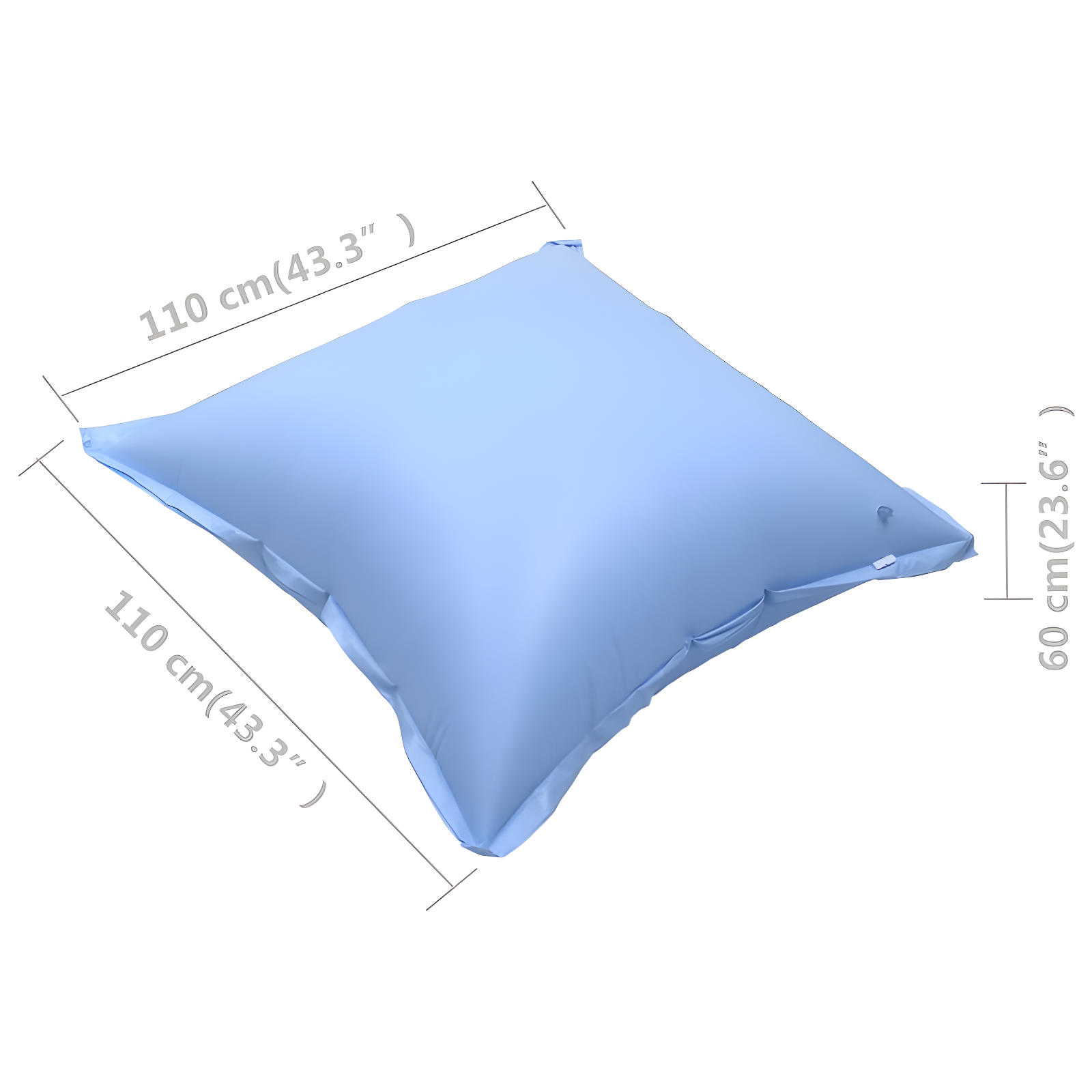 Arlmont & Co. Kennebunkport 46.9" D Hot Tub Cover in Blue (Set of 2)