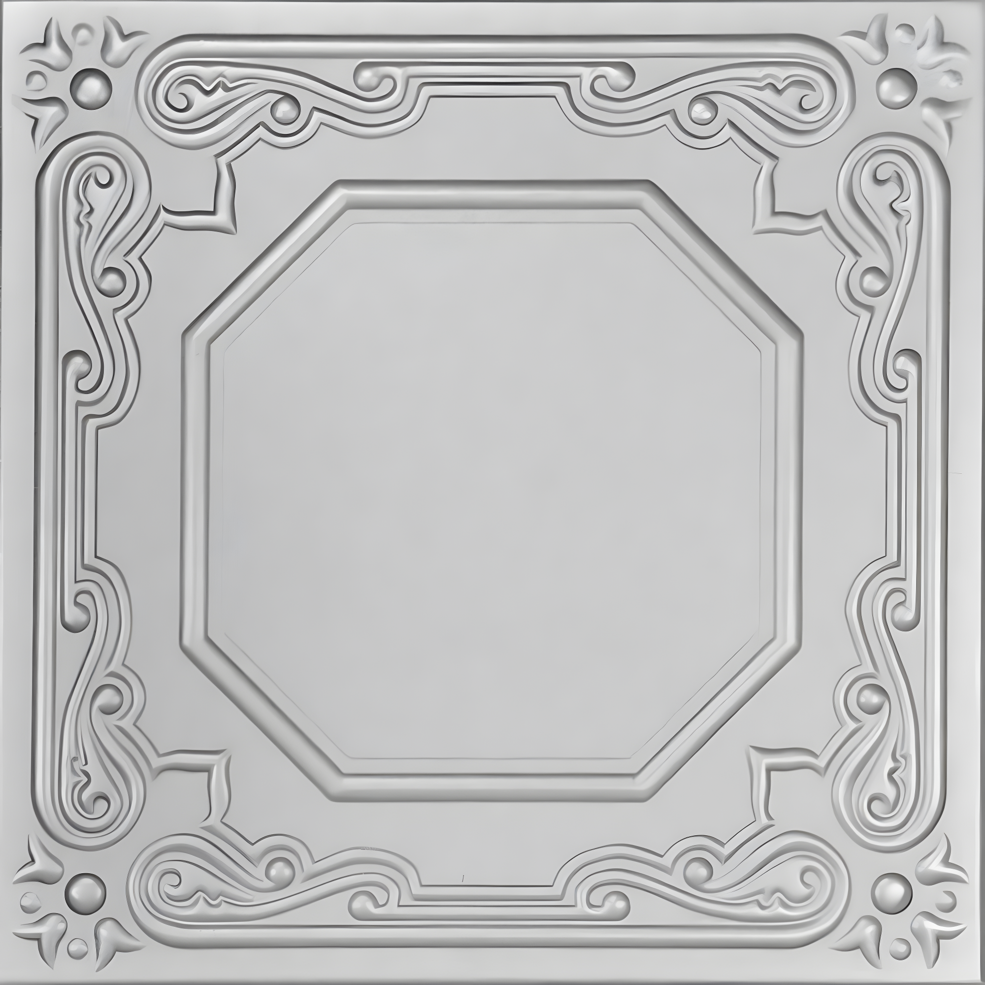 Topkapi Palace 1.6 ft. x 1.6 ft. Polystyrene Glue-up Ceiling Tile