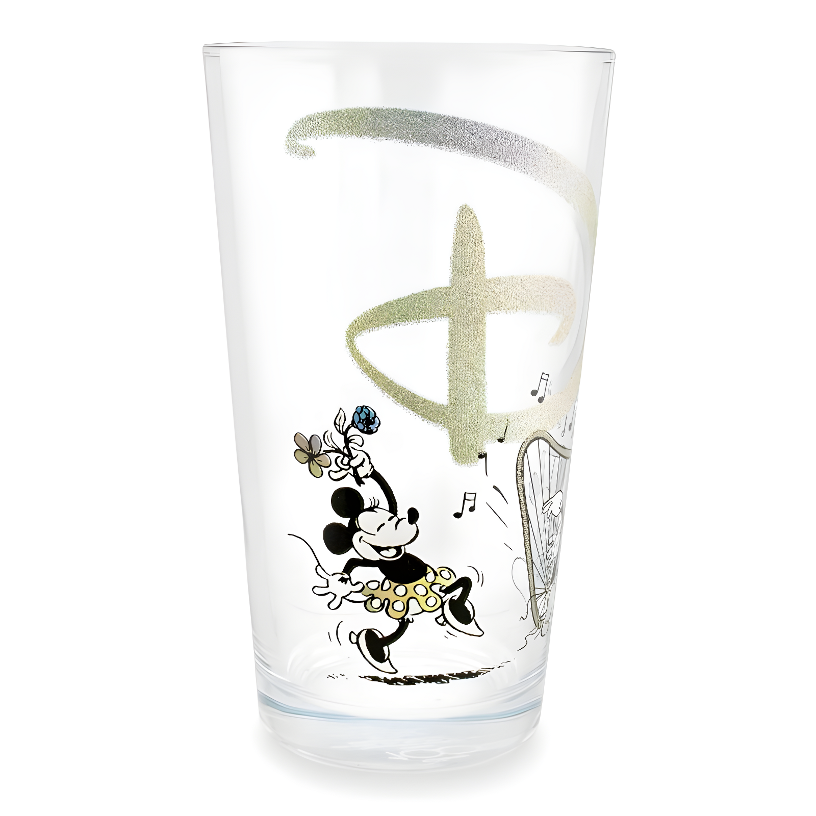 Disney 100 Years of Wonder Glitter Pint Glass | Holds 16 Ounces
