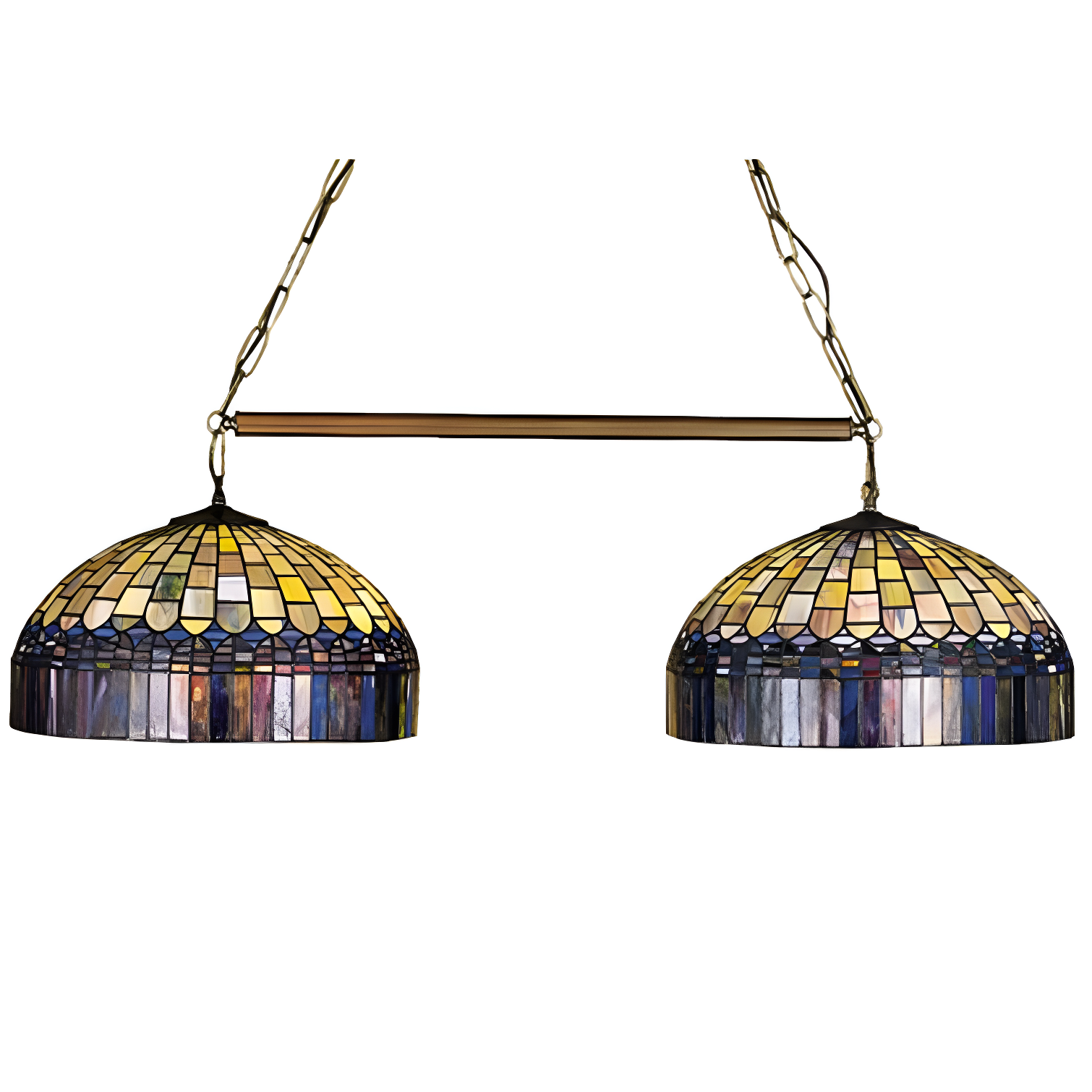 Meyda Tiffany 28515 Tiffany Candice 6 Light 42" Wide Linear Chandelier - Tiffany Glass