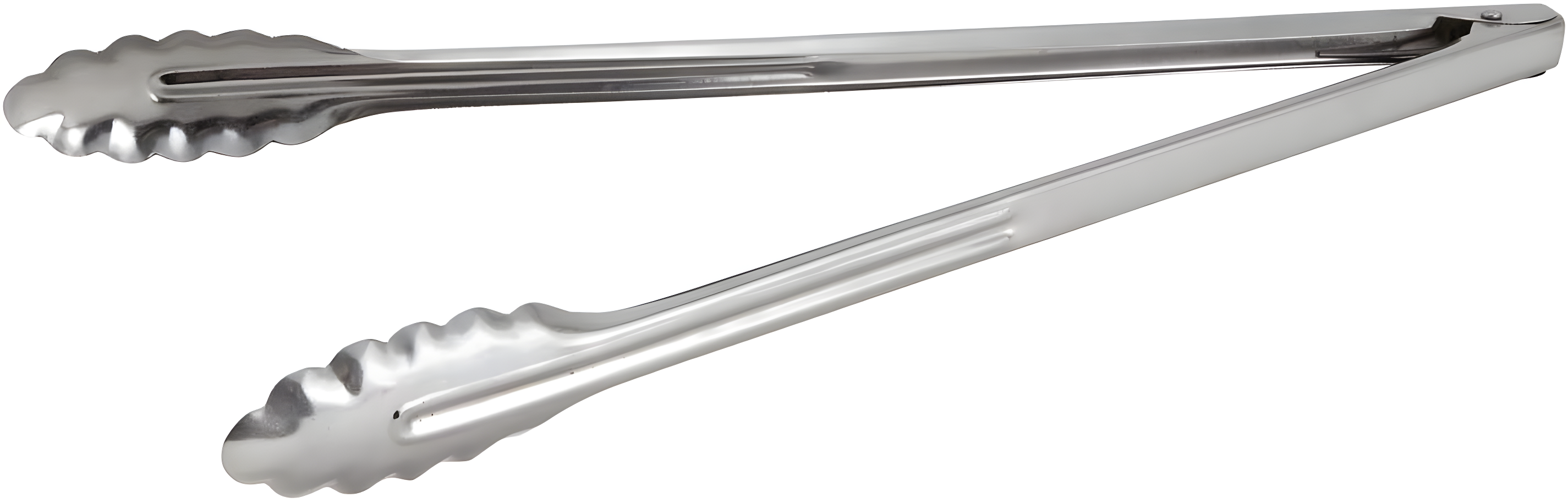 Winco UT-16LT, 16-Inch Stainless Steel Utility Tong with Scalloped-Edge
