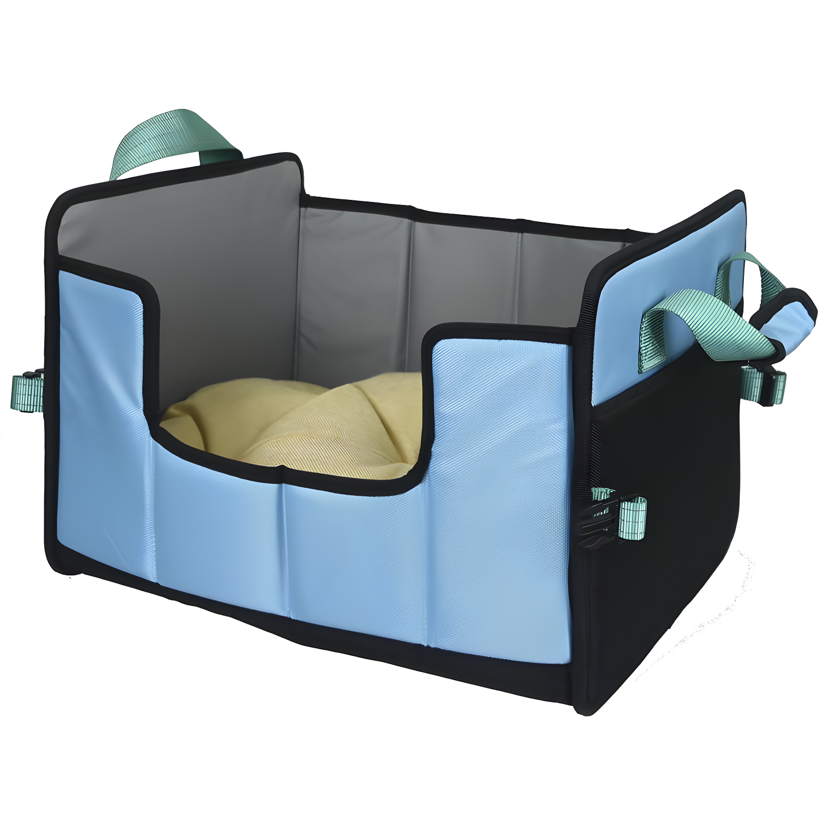 Pet Life Travel-Nest Folding Travel Cat and Dog Bed, LG, Blue