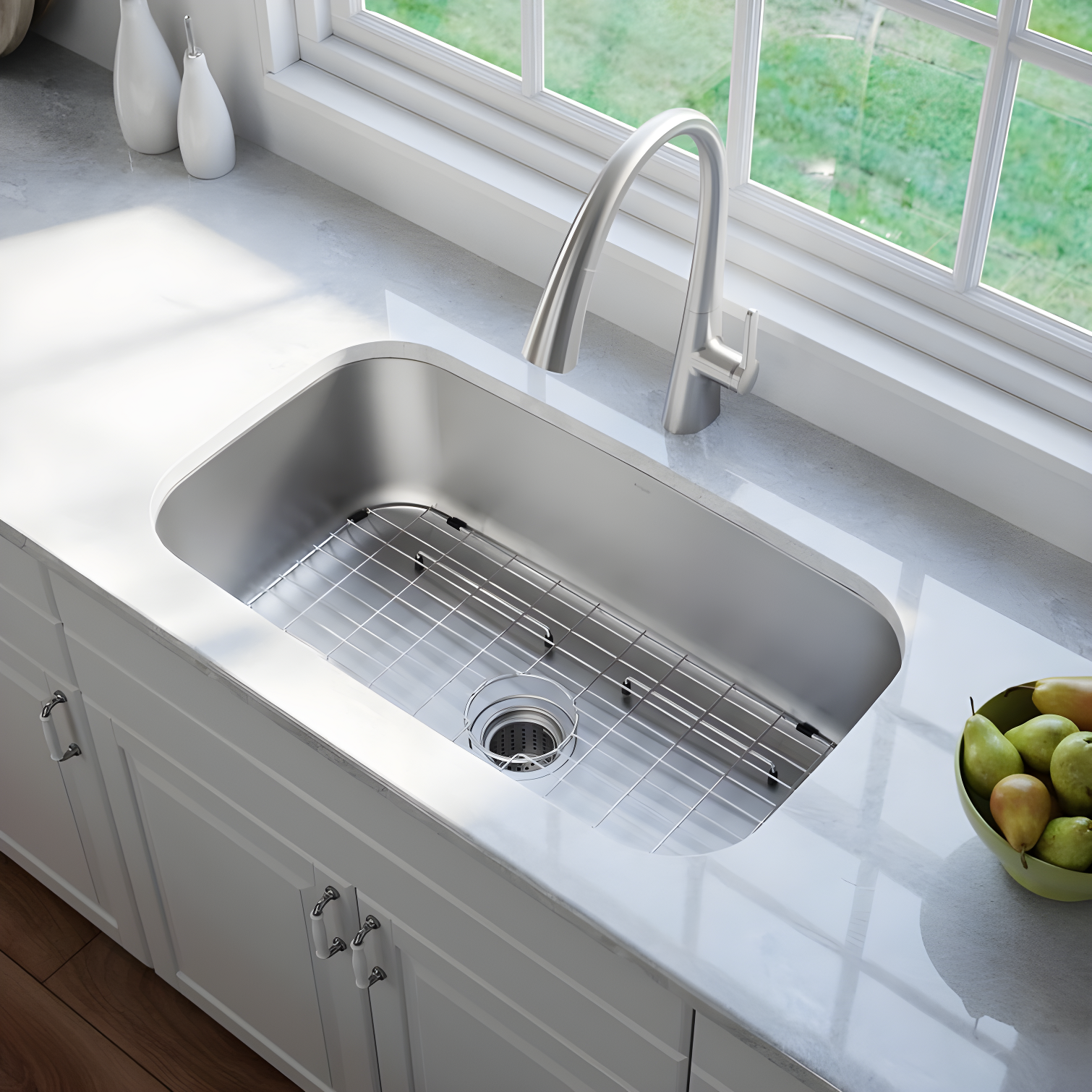 KRAUS Premier Undermount Single Bowl 18-Gauge Stainless Steel Kitchen Sink