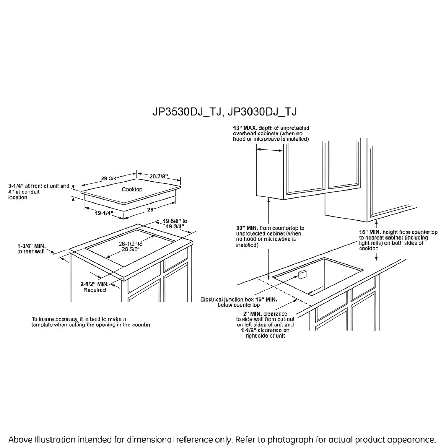 GE 30" Built-In Knob Control Electric Cooktop