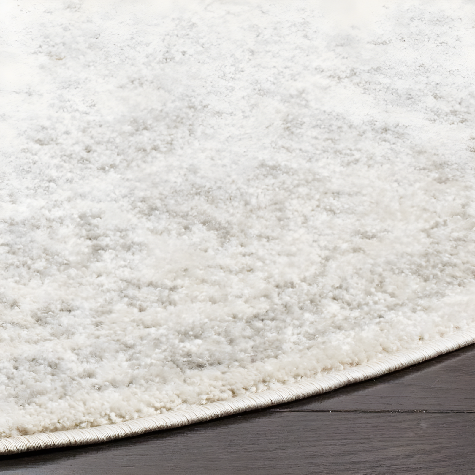 Adirondack ADR109 Machine Made Indoor Area Rug - Ivory/Silver - 12' Round - Safavieh
