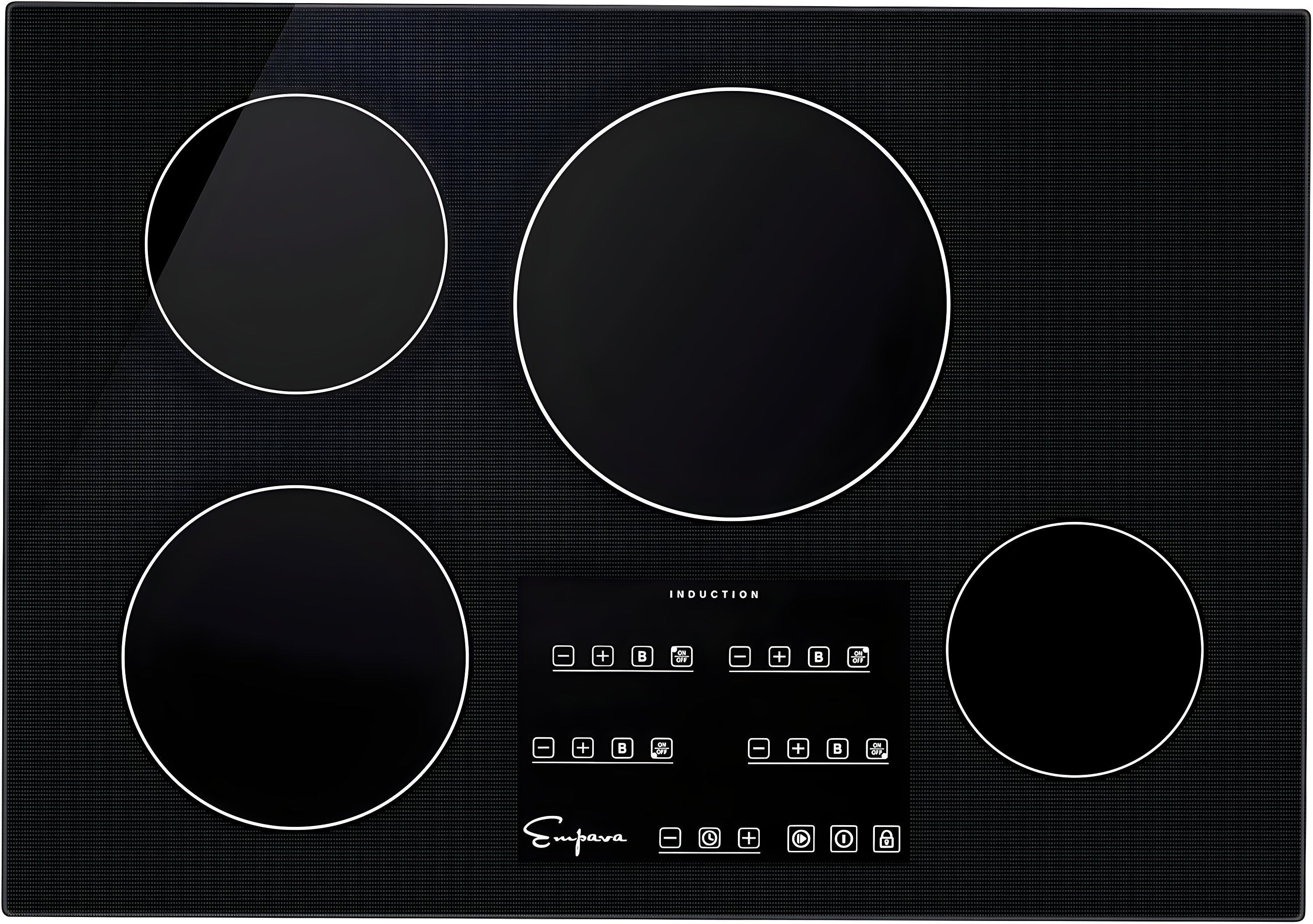 Empava 30'' Black Ceramic 4-Burner Induction Cooktop