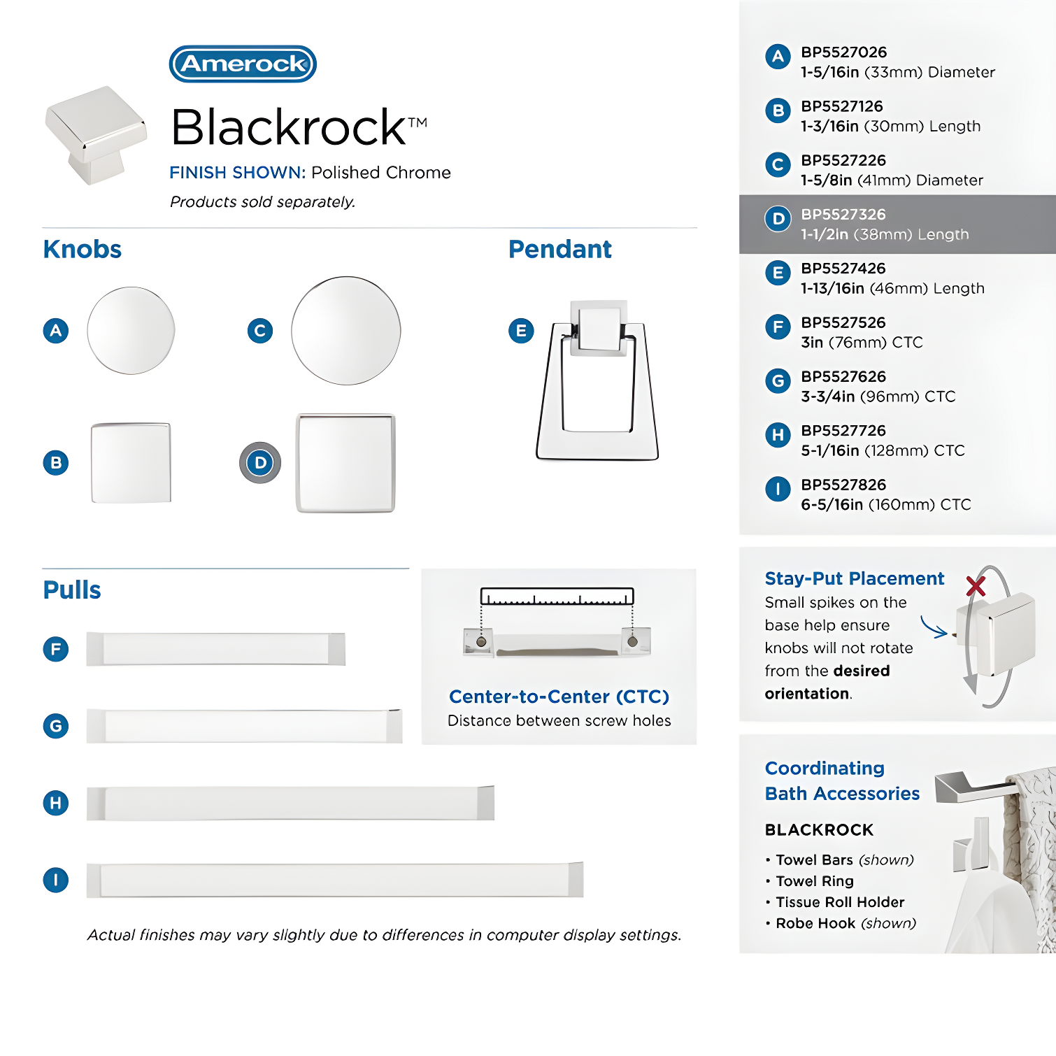 Blackrock Square Knob