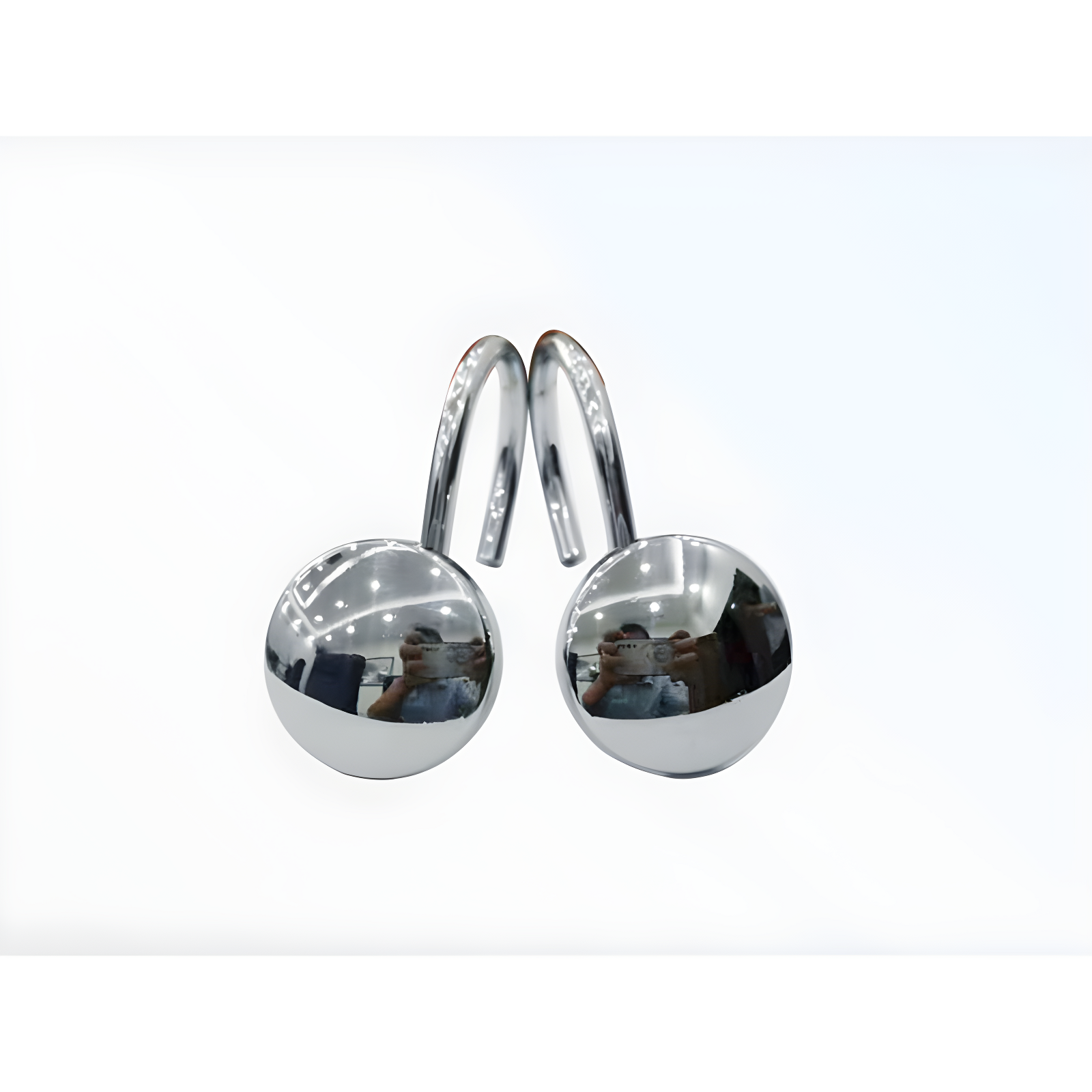 2.5'' Straight Tension Shower Curtain Rod & Hook Set