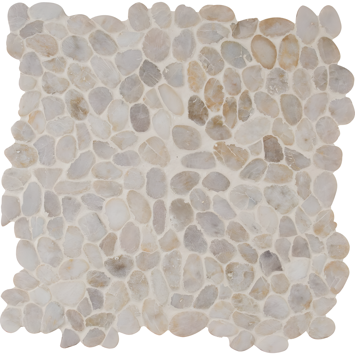 12" x 12" Natural Stone Pebbles/Rocks Mosaic Floor & Wall Tile