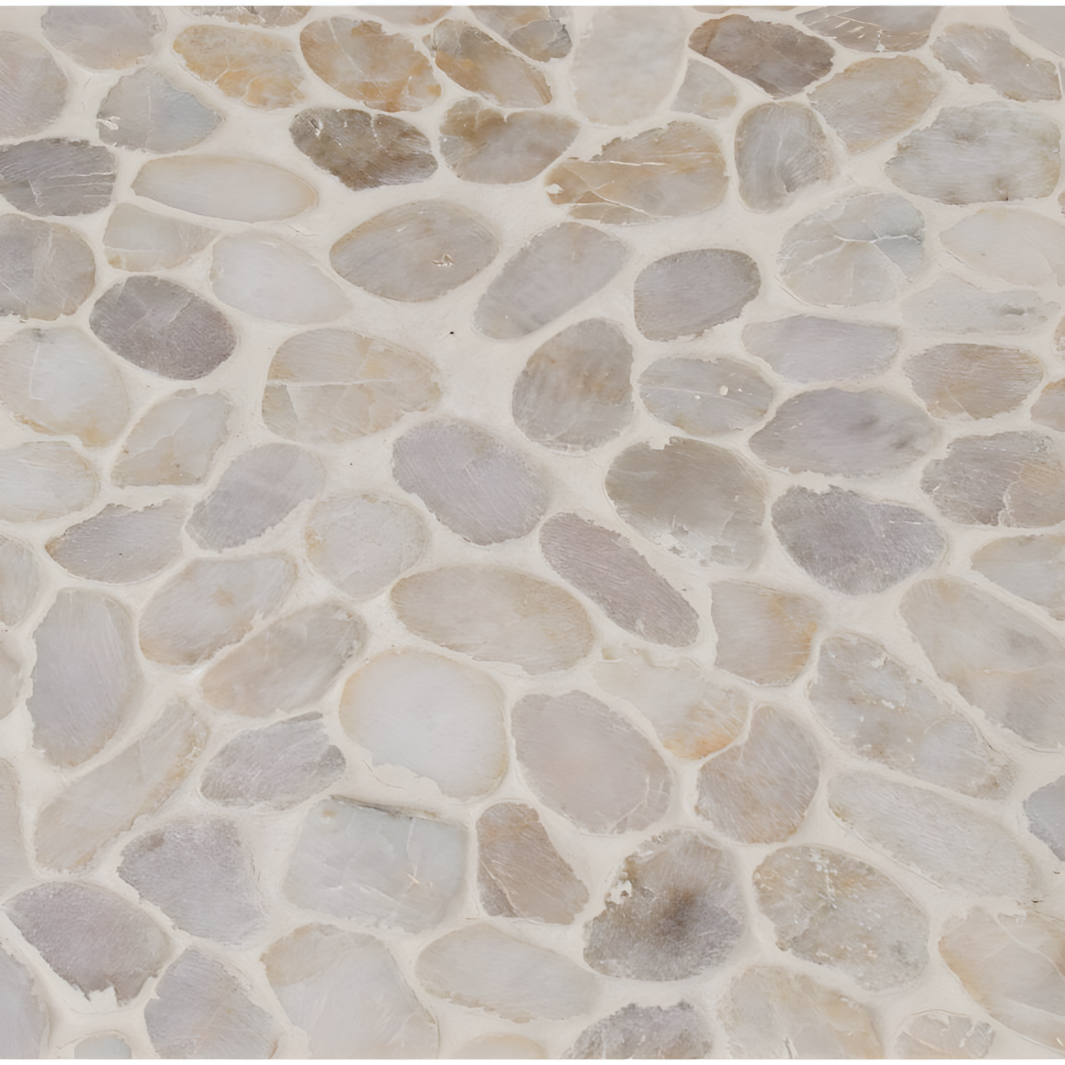 12" x 12" Natural Stone Pebbles/Rocks Mosaic Floor & Wall Tile