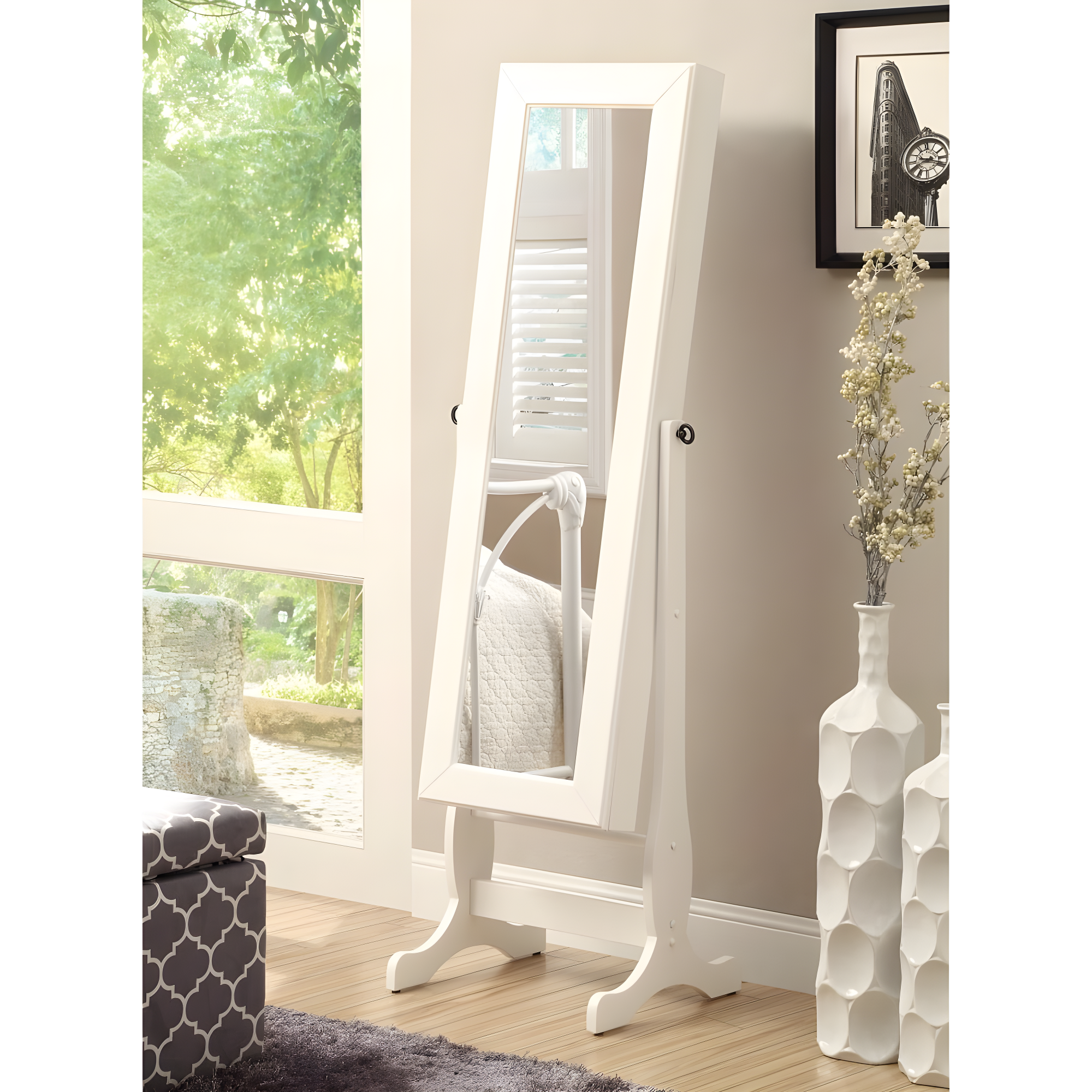 Coaster Furniture Jewelry Storage Cheval Mirror - 18.5W x 60H in.