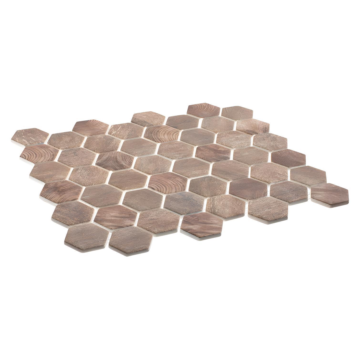 Terrain 2'' Hex Glass Mosaic Kitchen Backsplash, Bathroom, Shower, Wall and Floor Tile