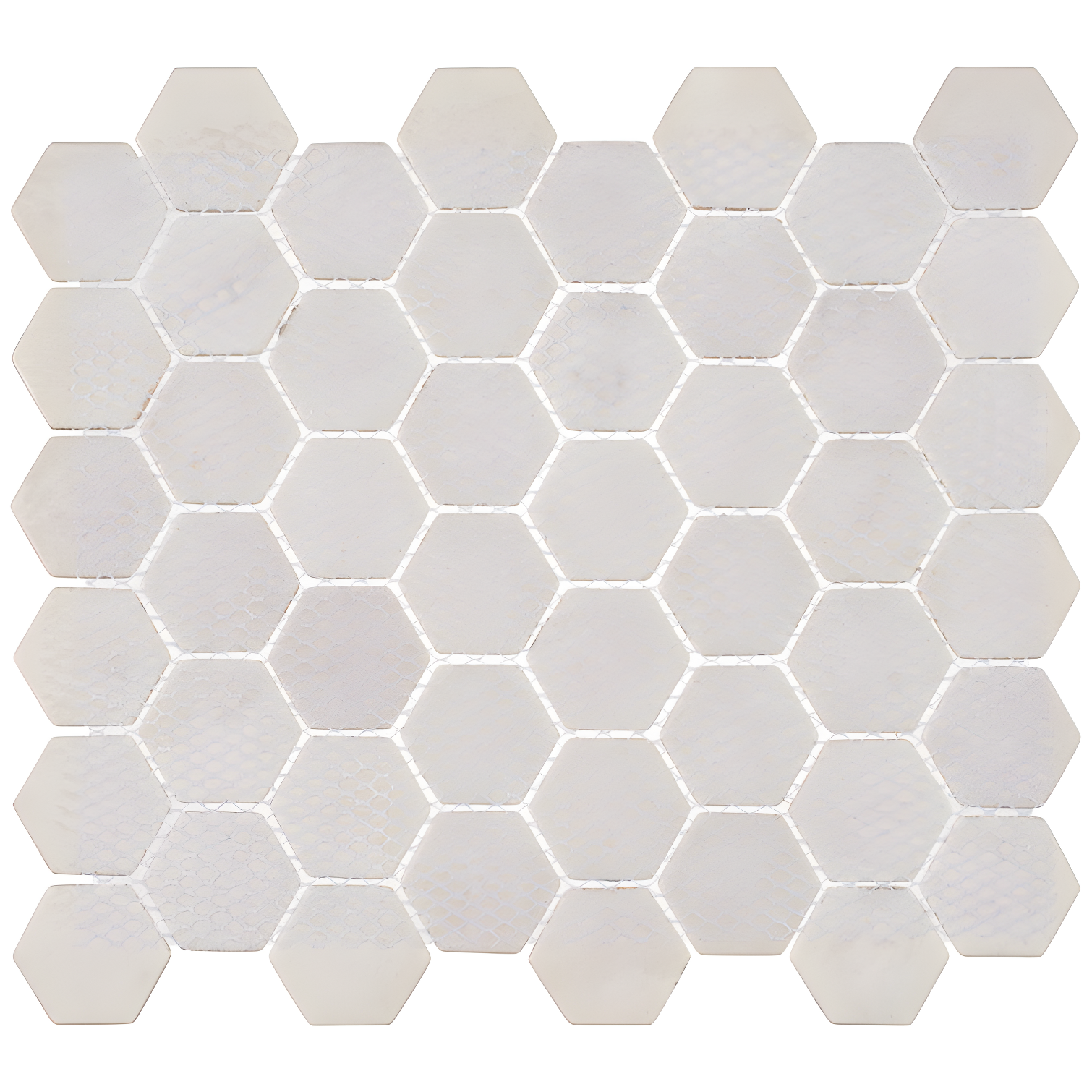 Terrain 2'' Hex Glass Mosaic Kitchen Backsplash, Bathroom, Shower, Wall and Floor Tile