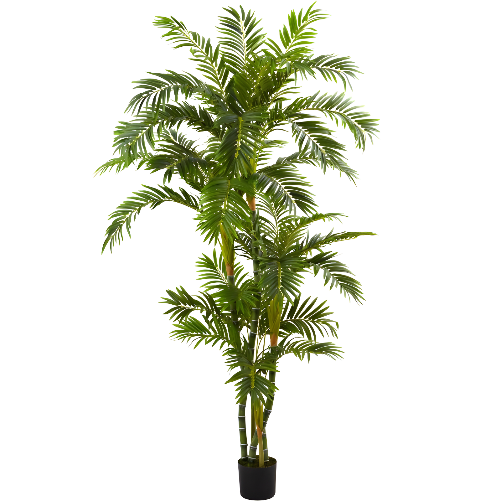 Nearly Natural 6-ft Curvy Parlor Palm Silk Tree