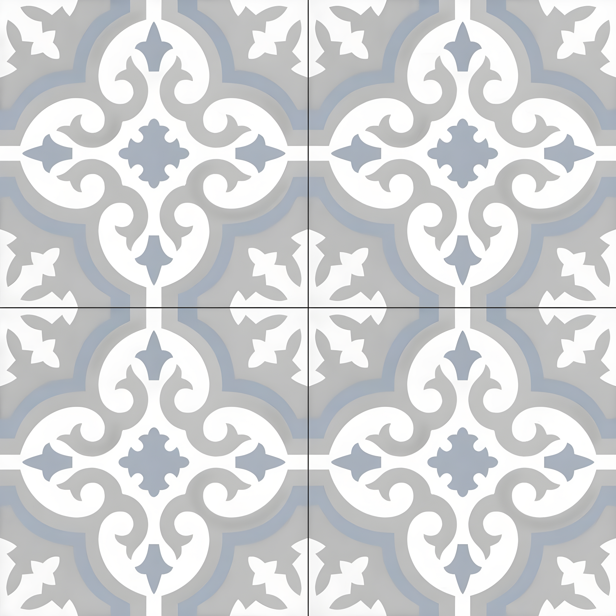 SAMPLE-Bliss 8" x 8" Porcelain Spanish / Moroccan Wall & Floor Tile