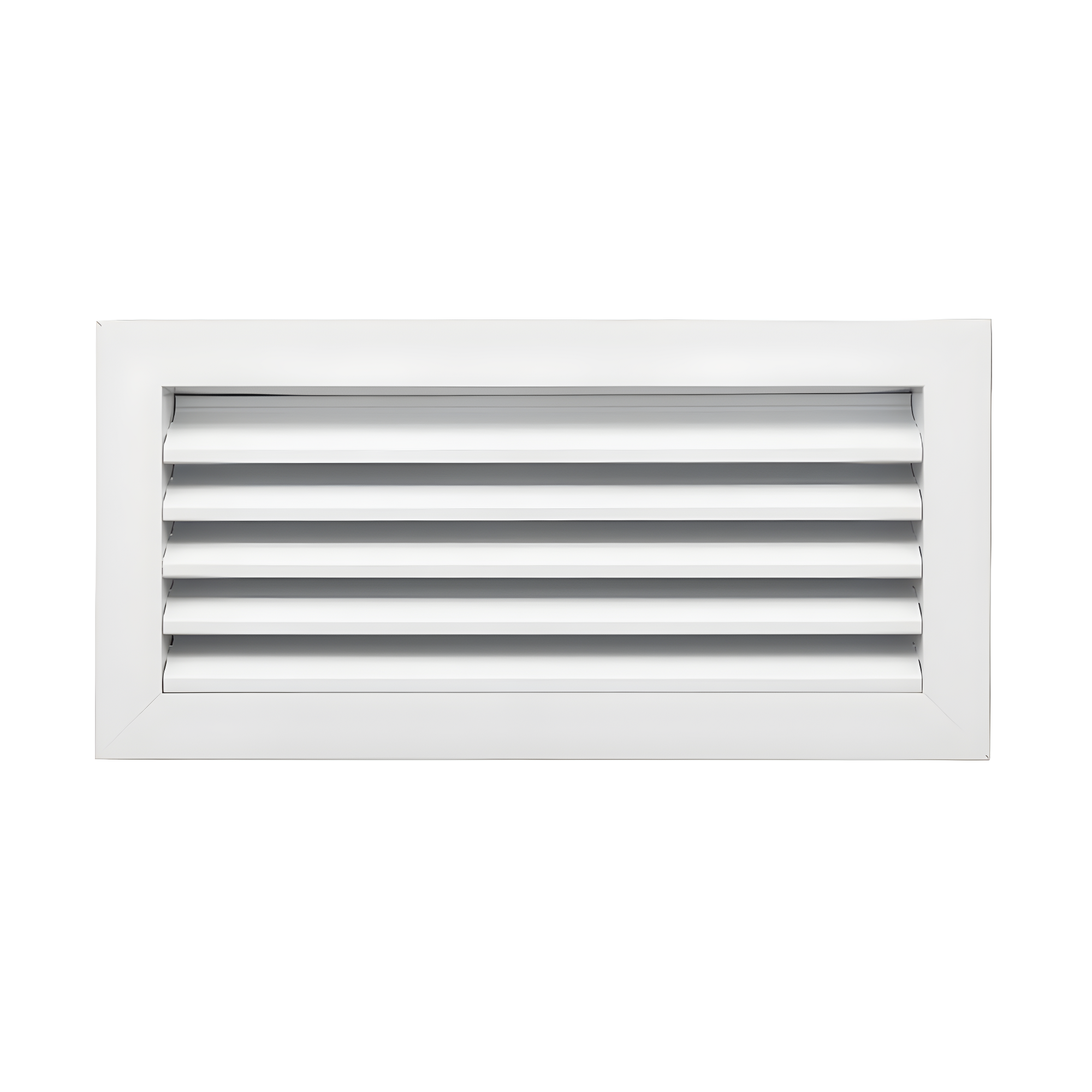 14 in. x 6 in. Aluminum Exterior Return Air Grille in White