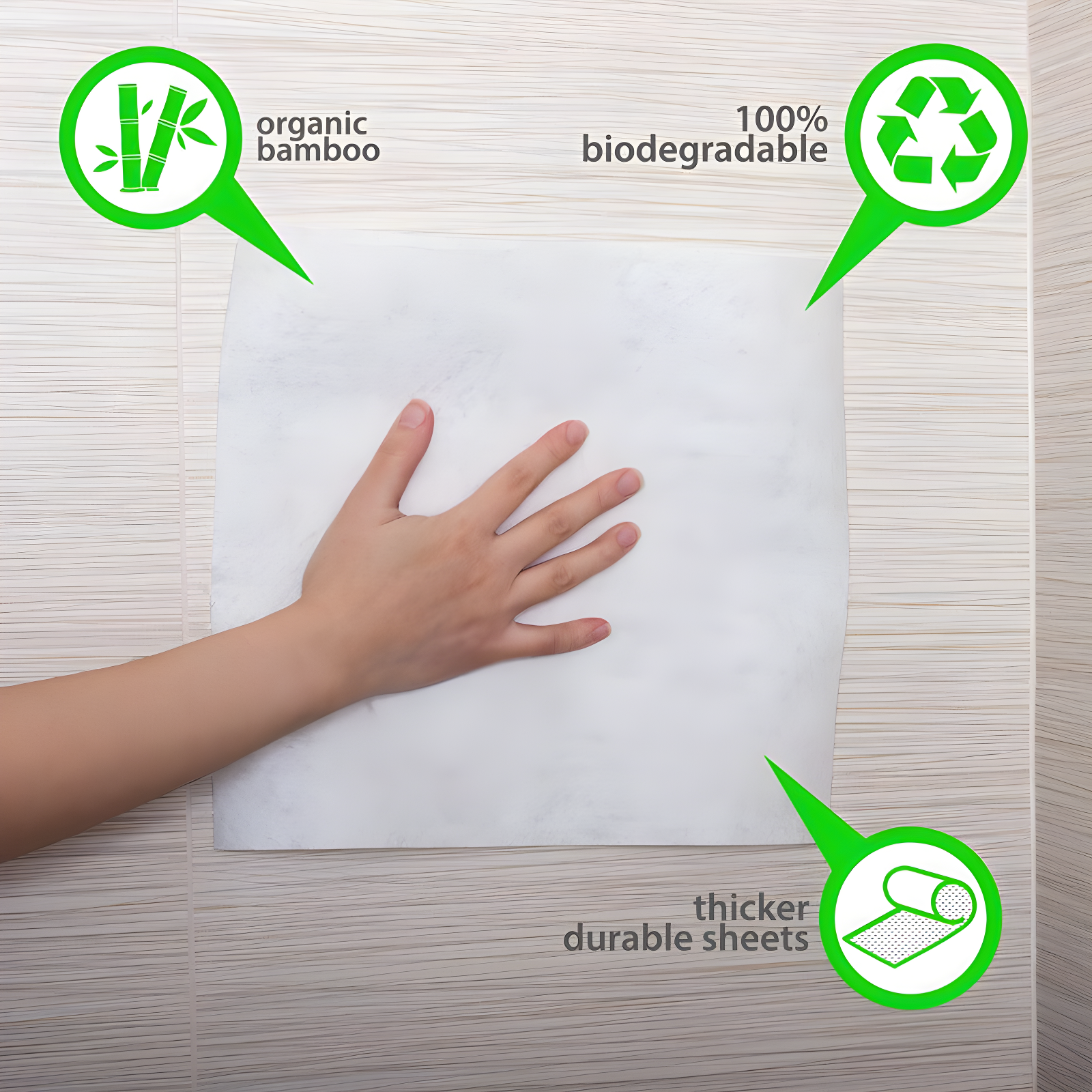 Kitchen + Home Bamboo Paper Towels  Heavy Duty Washable Reusable Rayon Towels