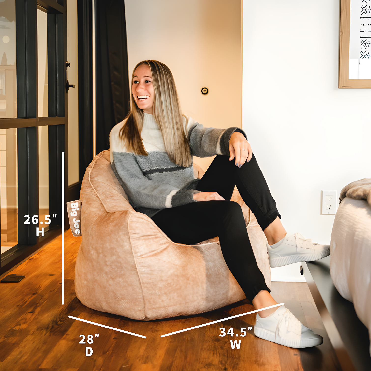 Big Joe Hug Bean Bag Chair for Teens & Adults