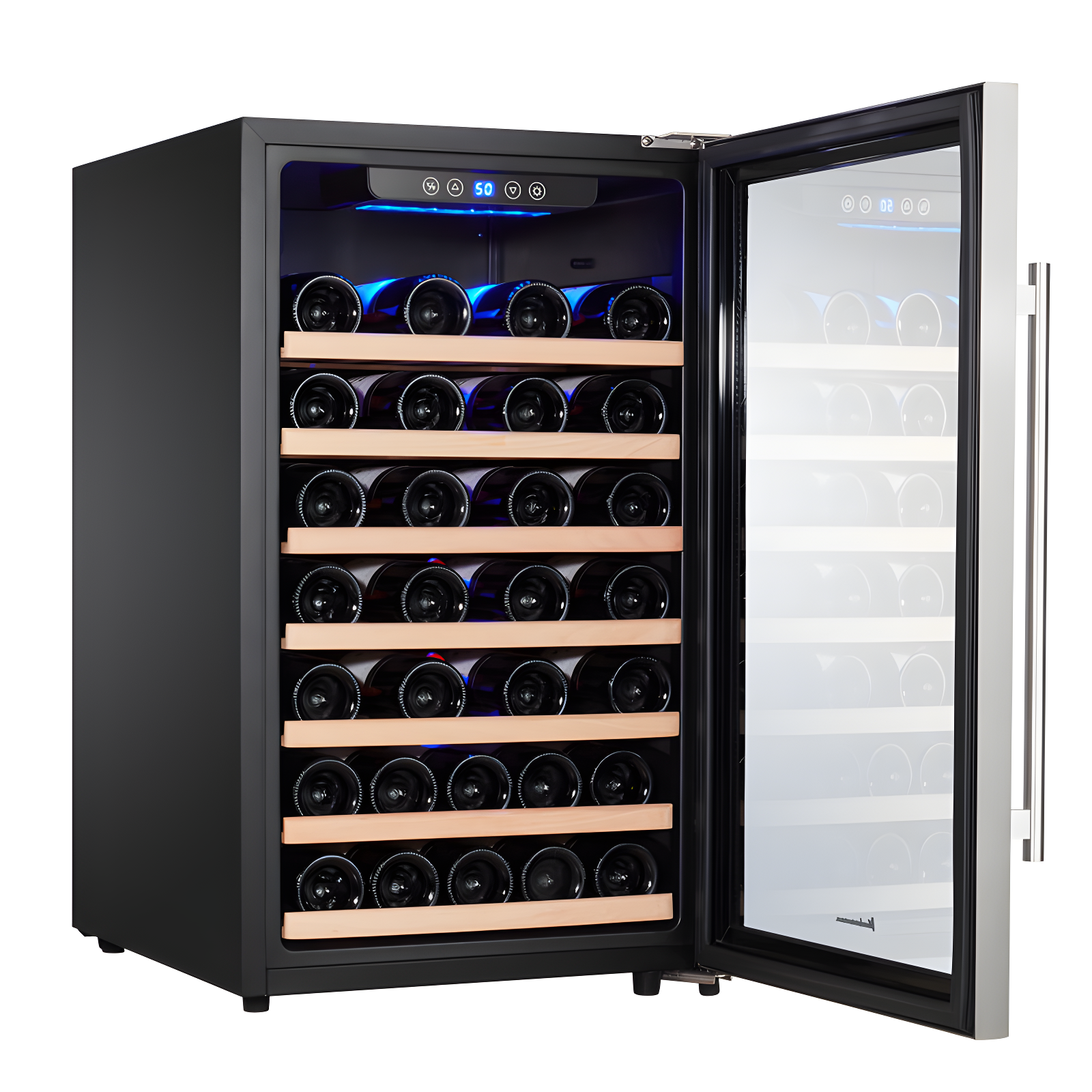 Kalamera Kalamera Single Zone 19.3'' Freestanding 50 Bottle Wine Refrigerator