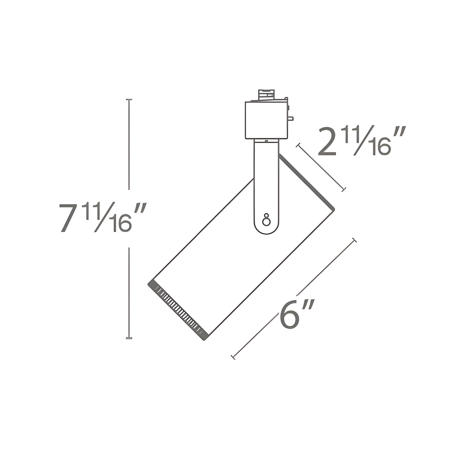 Silo LED Adjustable Track Head