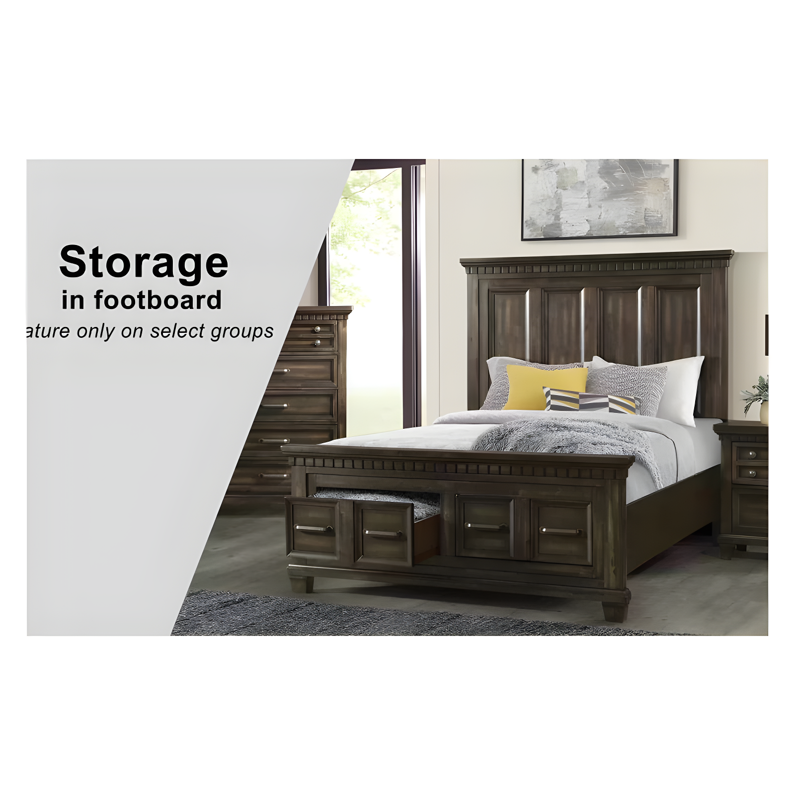 Brinley Nightstand Cherry Red - Picket House Furnishings: Mid-Century Modern Style, Laminated Finish, MDF & Metal Hardware