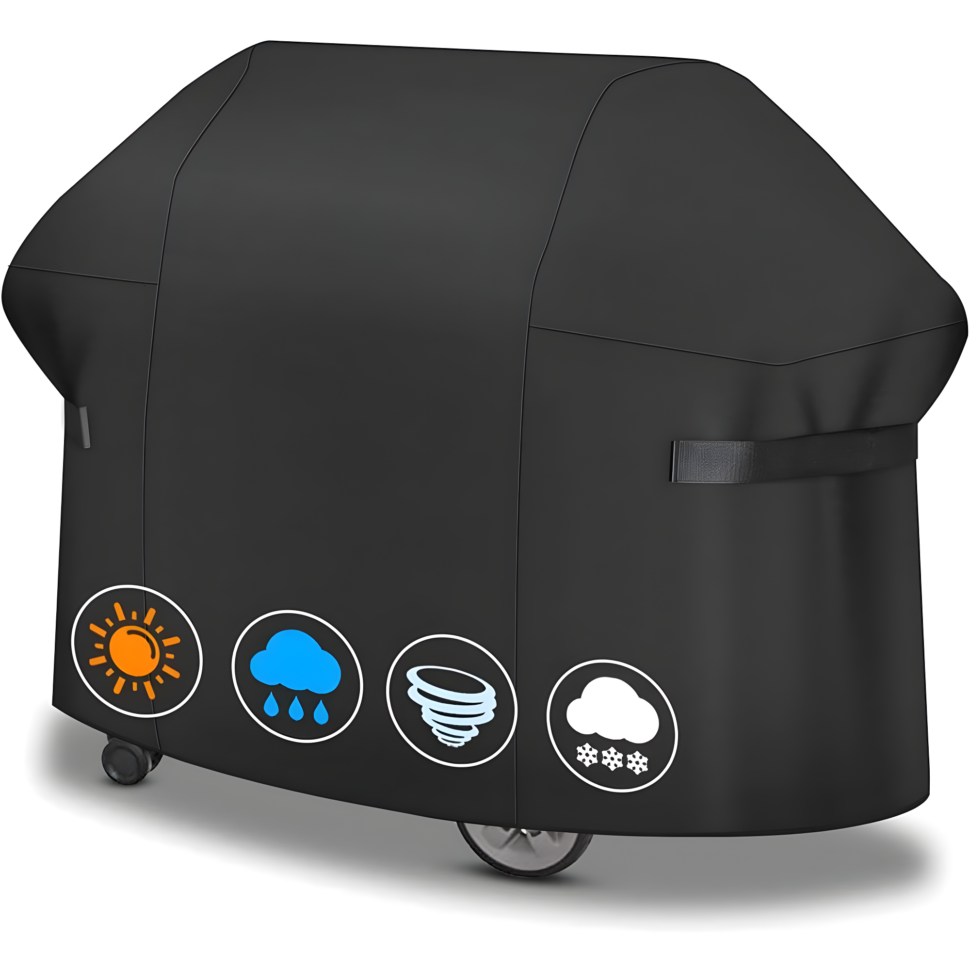 GVDV Grill Cover, 58 inch BBQ Gas Grill Cover for Outdoor Grill, Adjustable Barbecue Cover Waterproof, Rip-Proof, Anti-UV, Fade Resistant