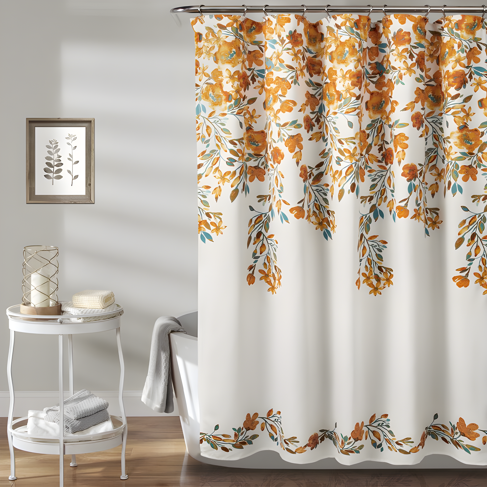 Tanisha Floral Shower Curtain