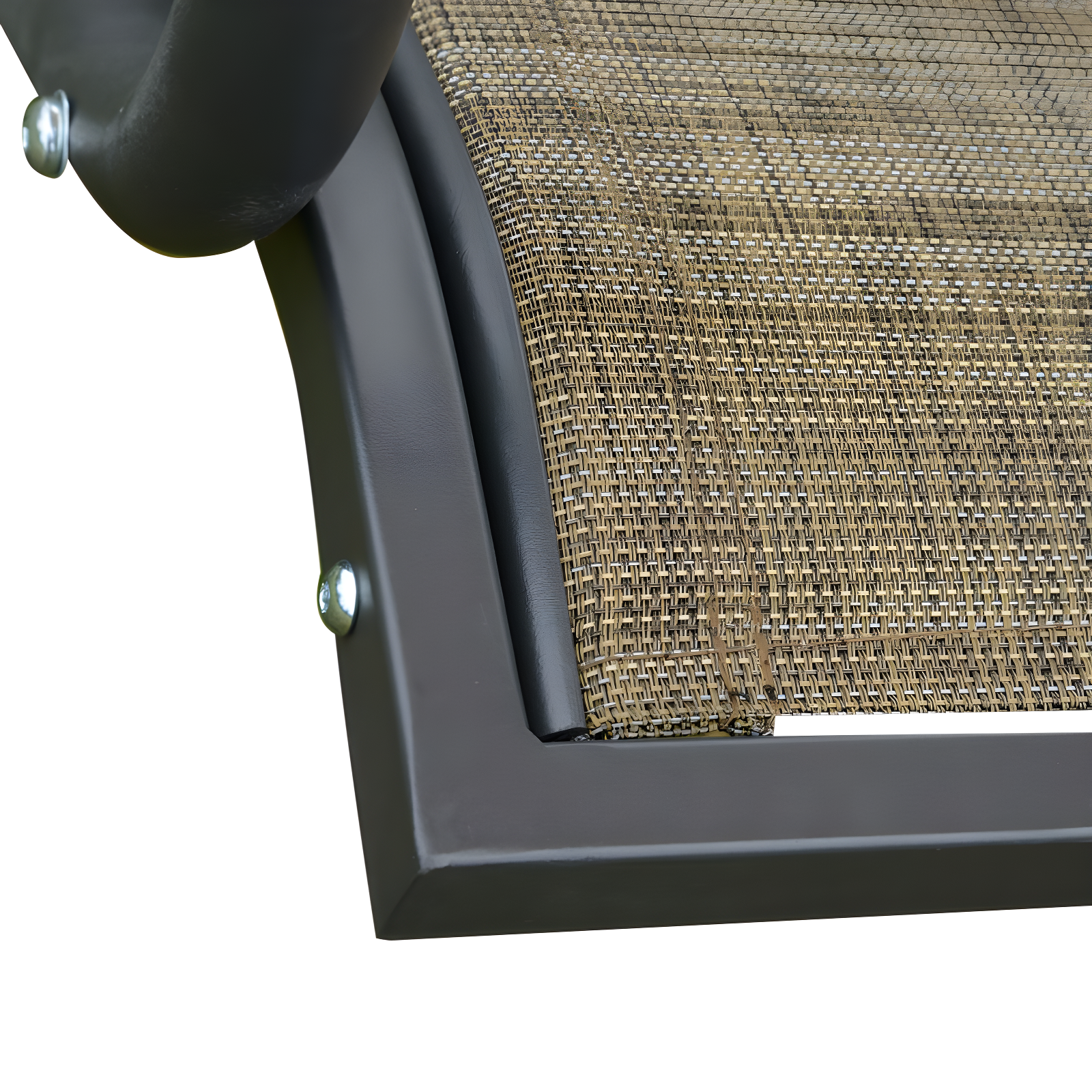 Outsunny 2-Person Porch Swing, Outdoor Patio Swing Bench with Adjustable Tilt Canopy, Cup Holder and Storage Tray, Steel Frame, Brown