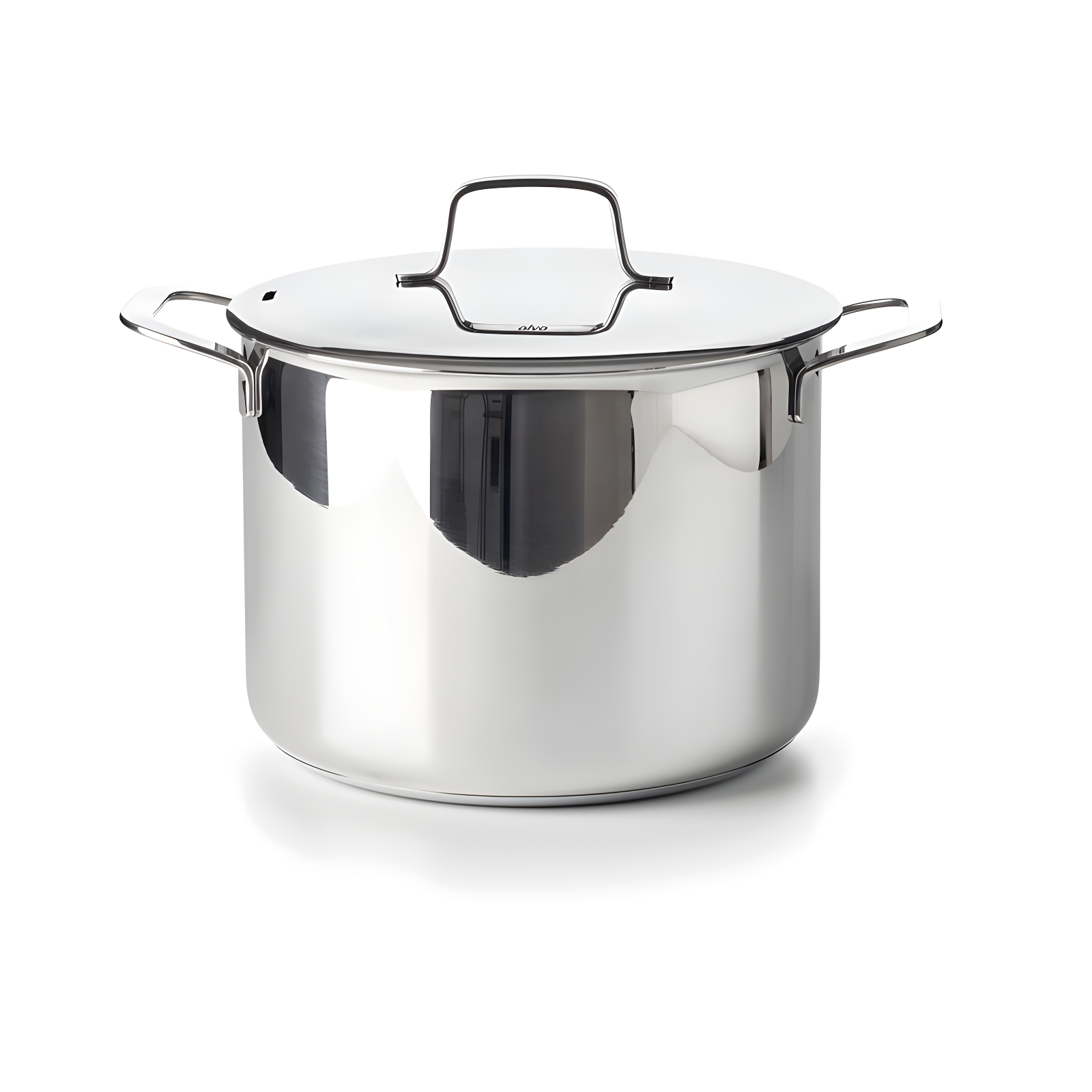 Alva Maestro 8 Qt. Stainless Steel Stock Pot with Lid Scratch Resistant Non-Toxic PFAS Free Compatible with All Stovetops Oven Safe & Induction Safe