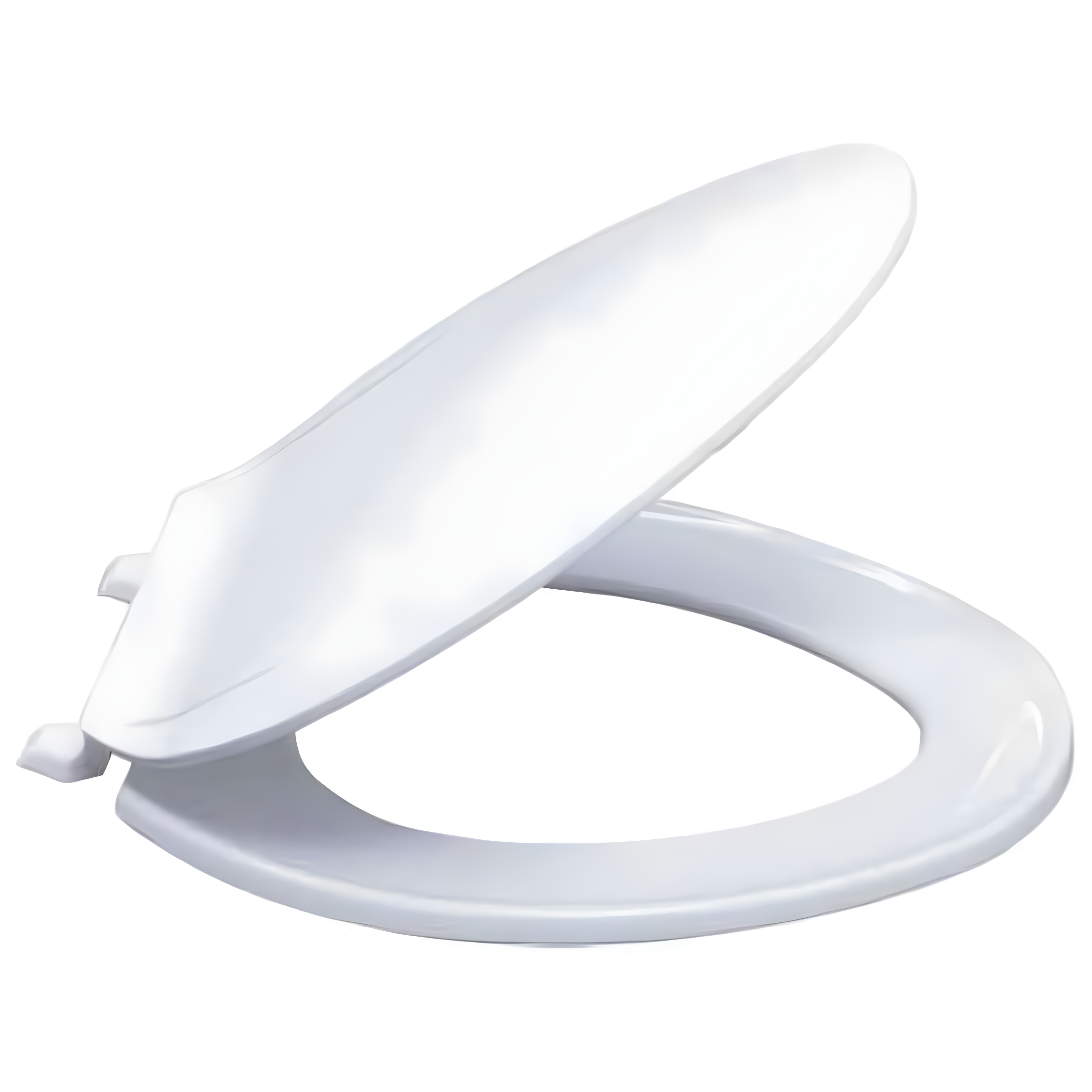 EZ-FLO 65903 Elongated Plastic Toilet Seat with Lid, White