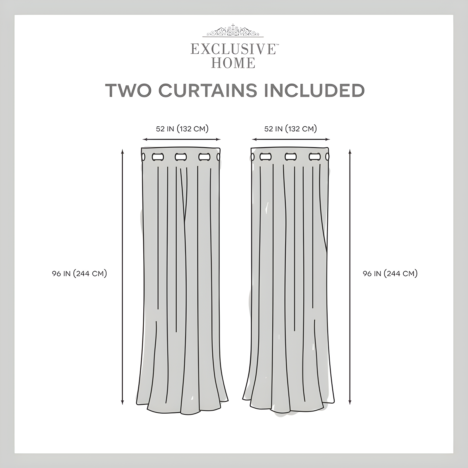 Milagros Polyester Blackout Curtain Pair (Set of 2)