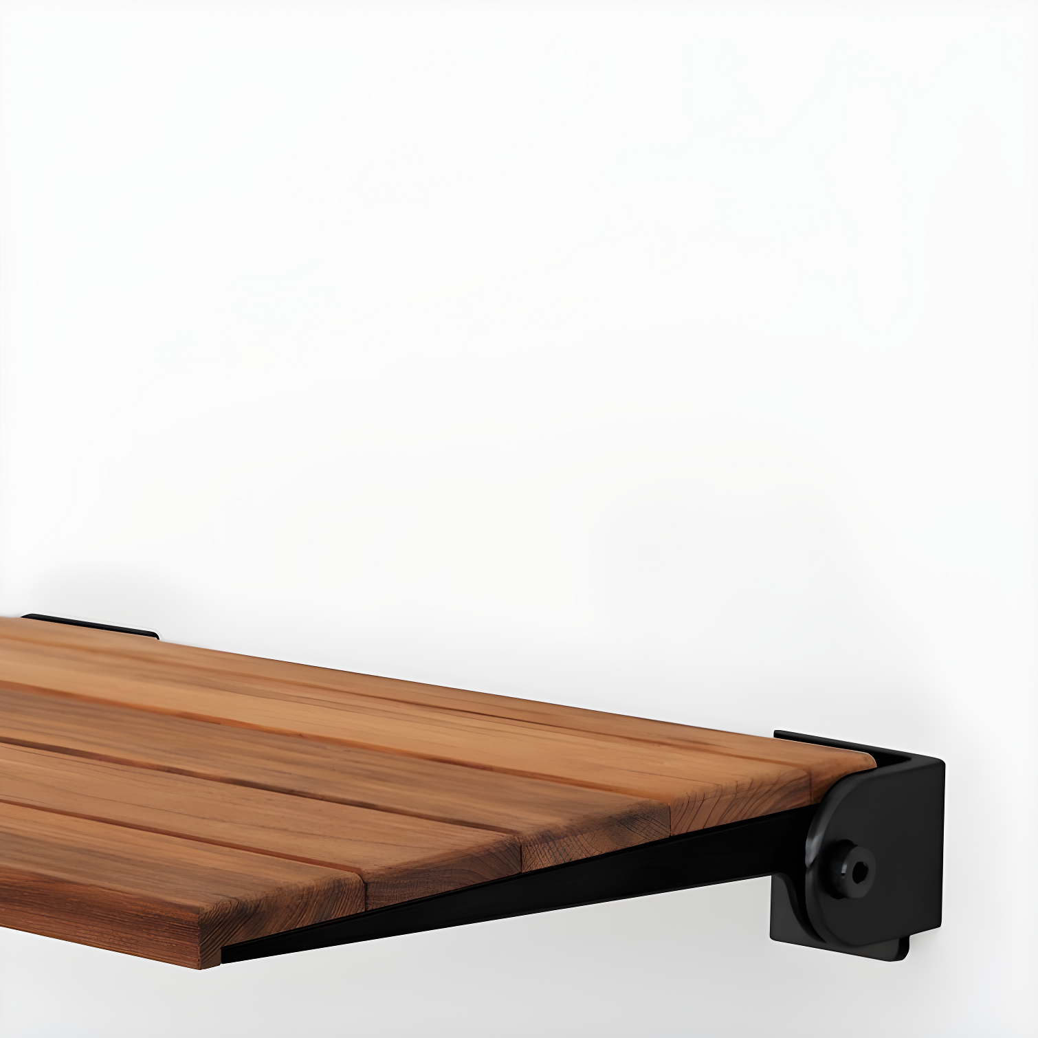 SlimLine Teak Wood Folding Shower Bench Seat