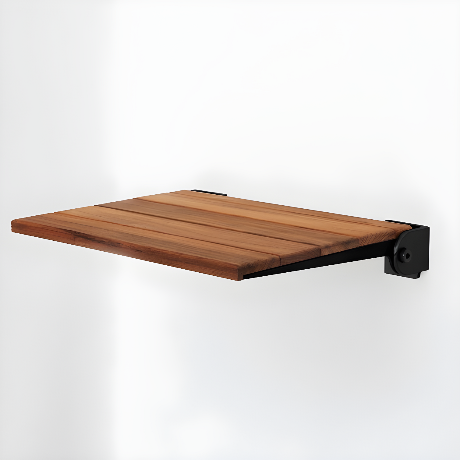 SlimLine Teak Wood Folding Shower Bench Seat