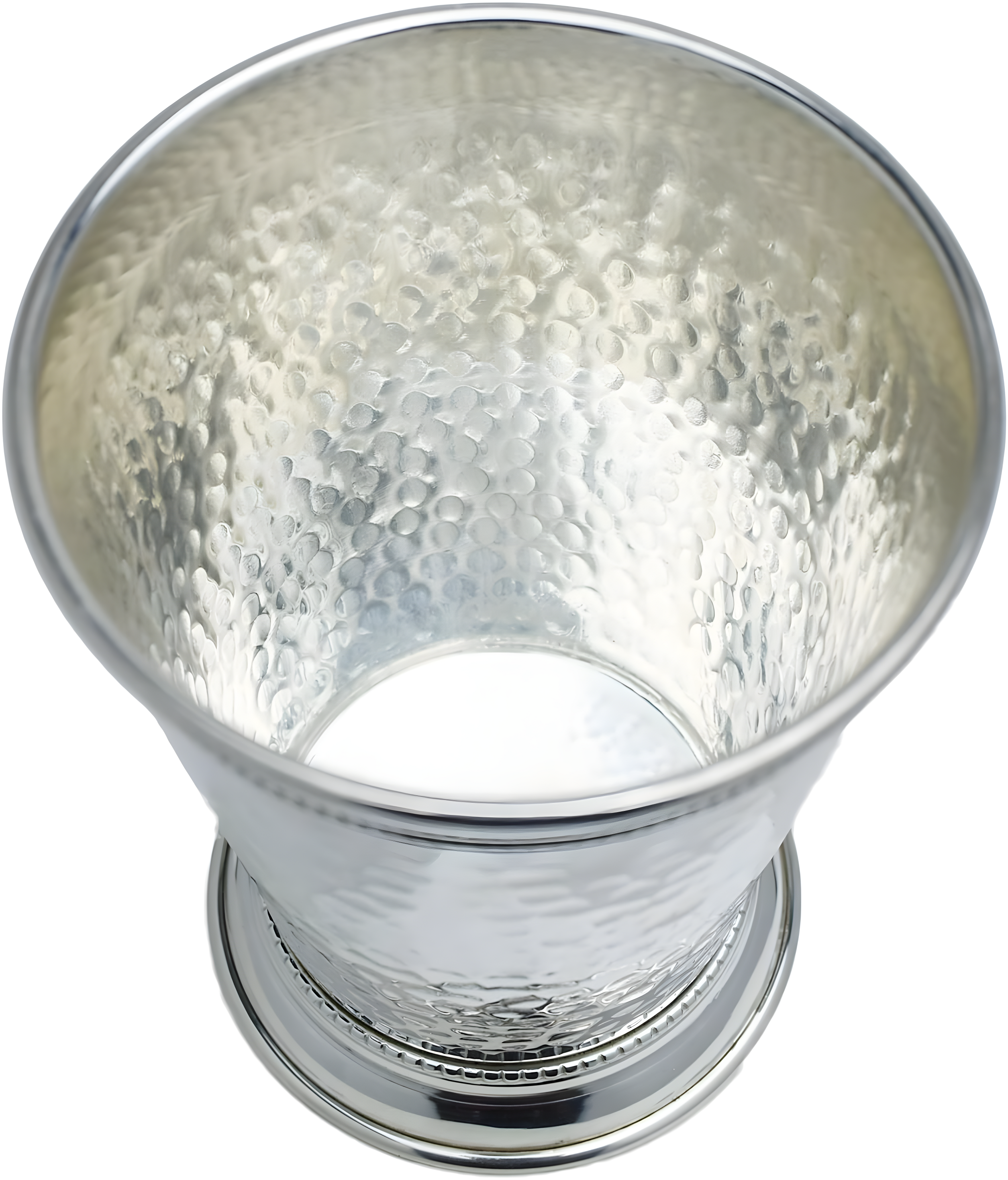 Prince of Scots Hammered Copper Mint Julep Cup with Pure Silver Plate 12 Ounce
