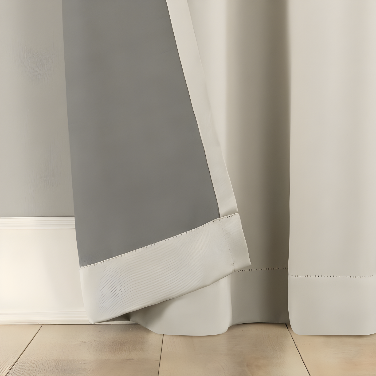 2pc 54"x63" No. 918 Room Darkening Brandon Magnetic Closure Grommet Curtain Panel Pair Cream: Energy Efficient, Noise Reduction