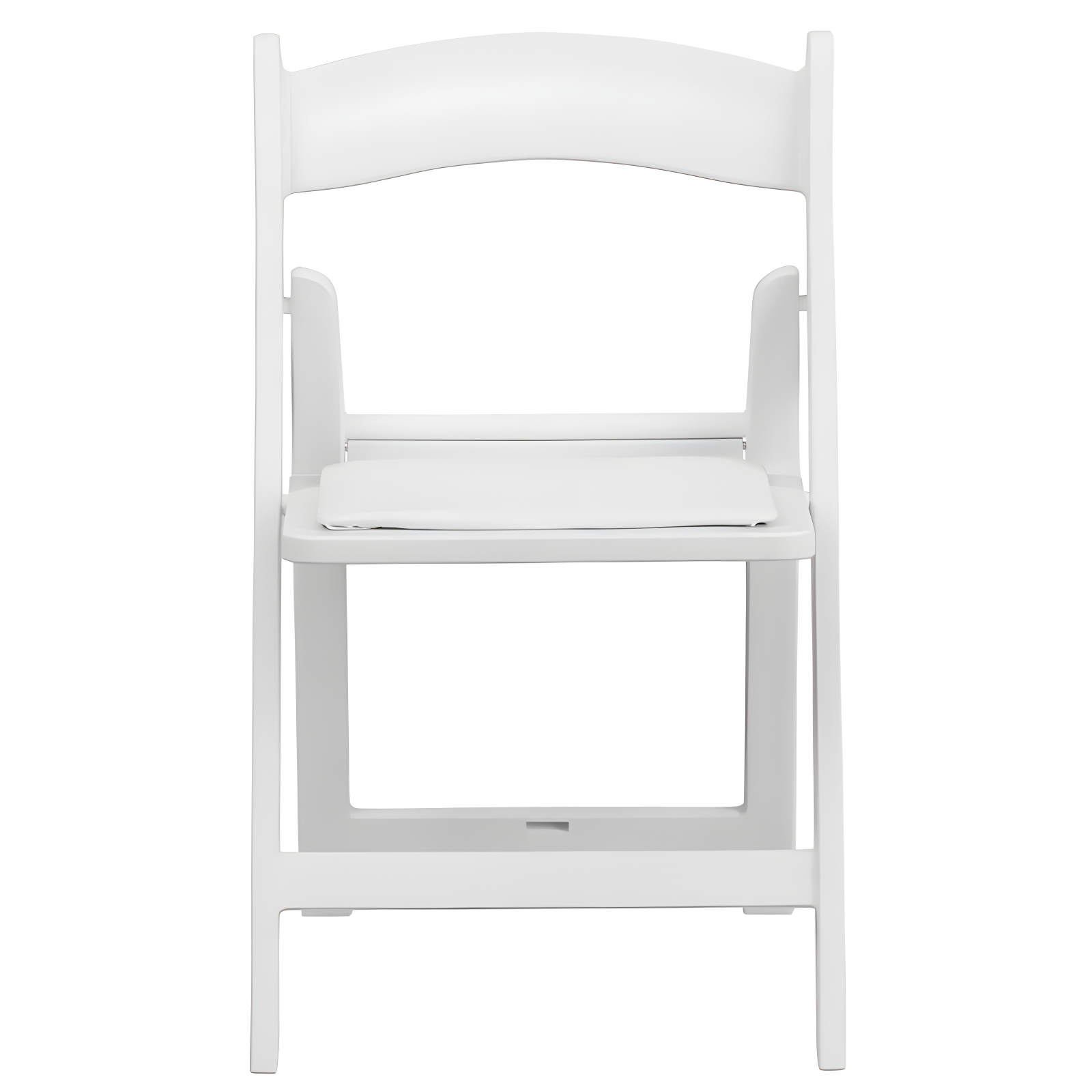 Flash Furniture Kids Folding Chairs with Padded Seats | Set of 2 White Resin Folding Chair with Vinyl Padded Seat for Kids