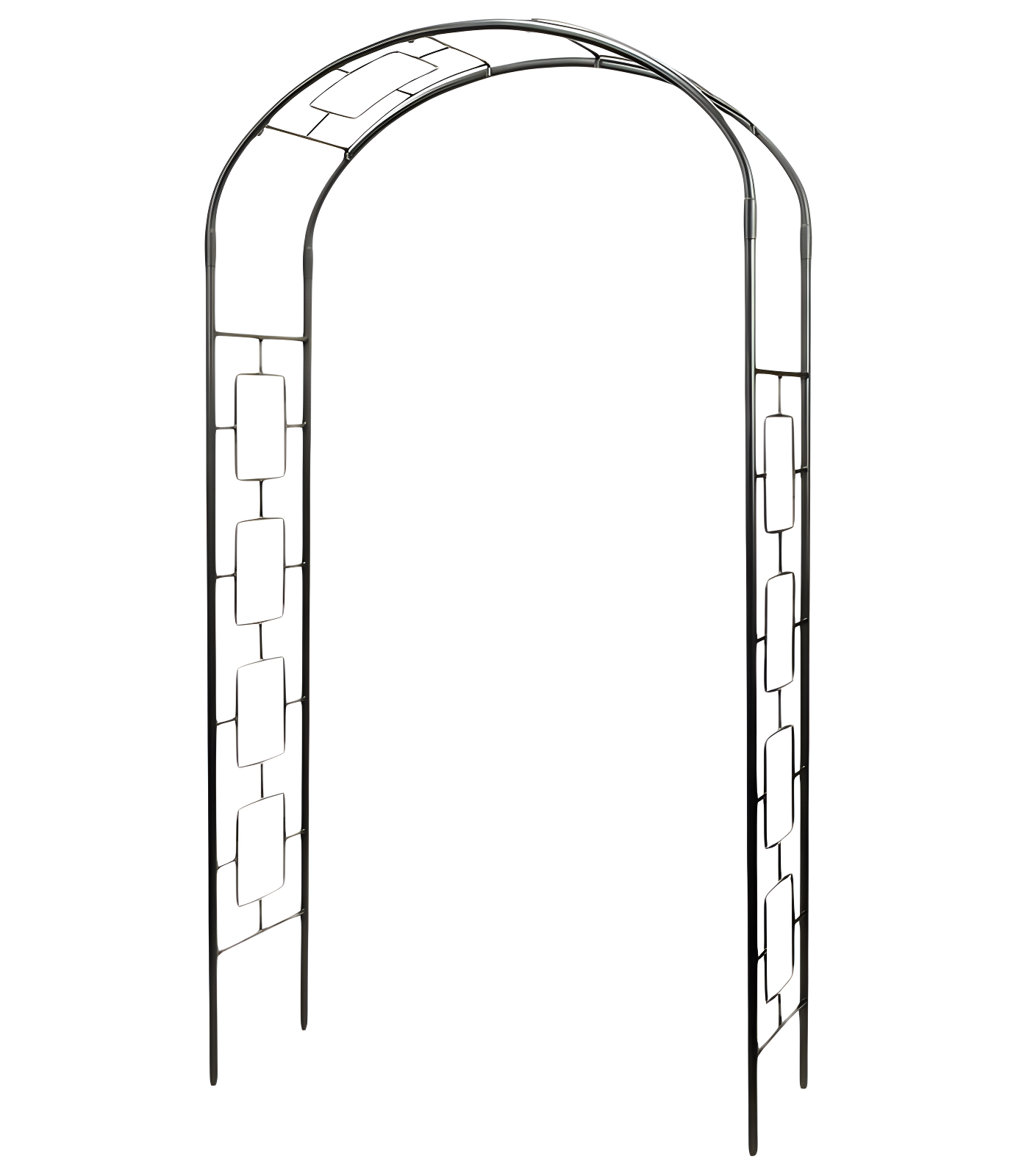 Nansi 55'' W x 21'' D Iron Arbor in Black