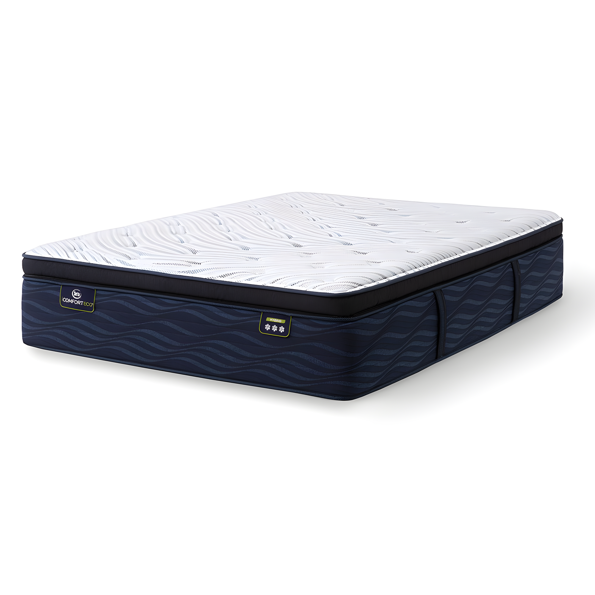 Serta iComfortECO Q35LTX 16.75" Hybrid Plush Pillow Top Mattress - Full - Hybrid; Fiberglass-Free