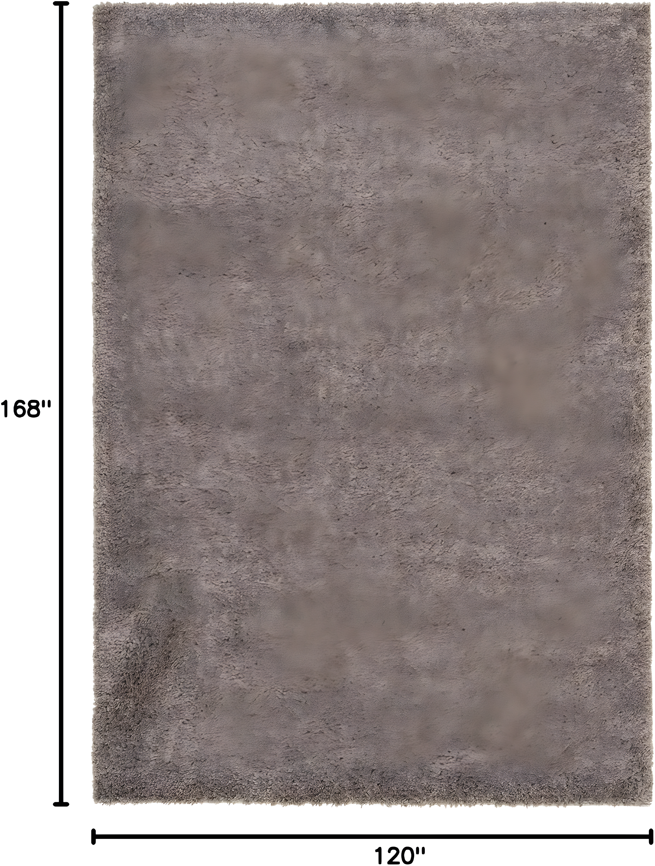 SAFAVIEH August Carlene Solid Plush Shag Area Rug, Taupe, 10' x 14'