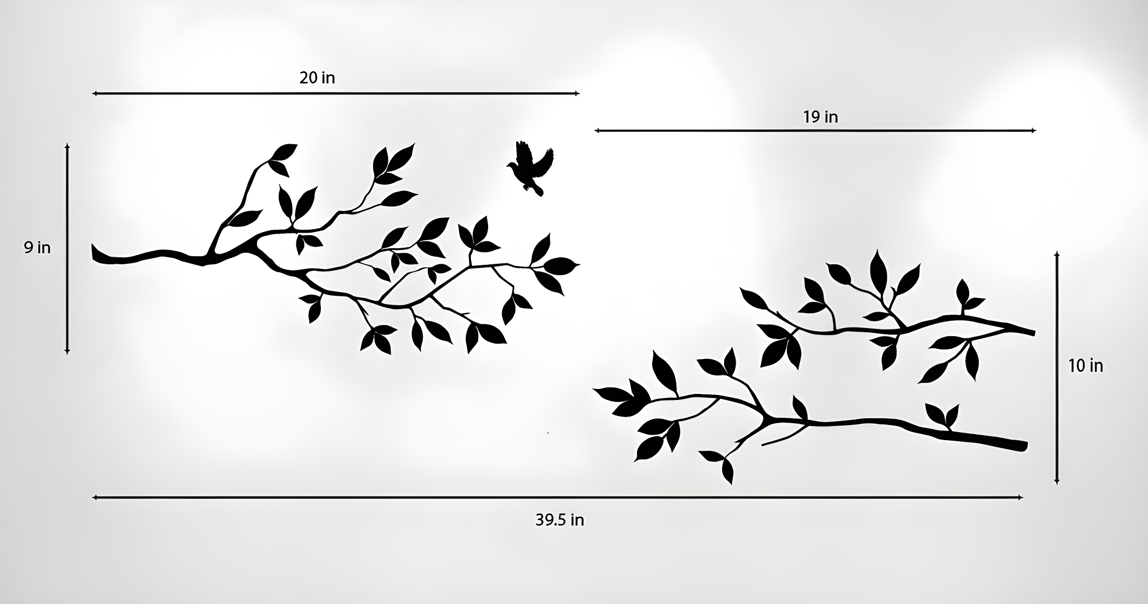 Plants & Flowers Non-Wall Damaging Wall Decal